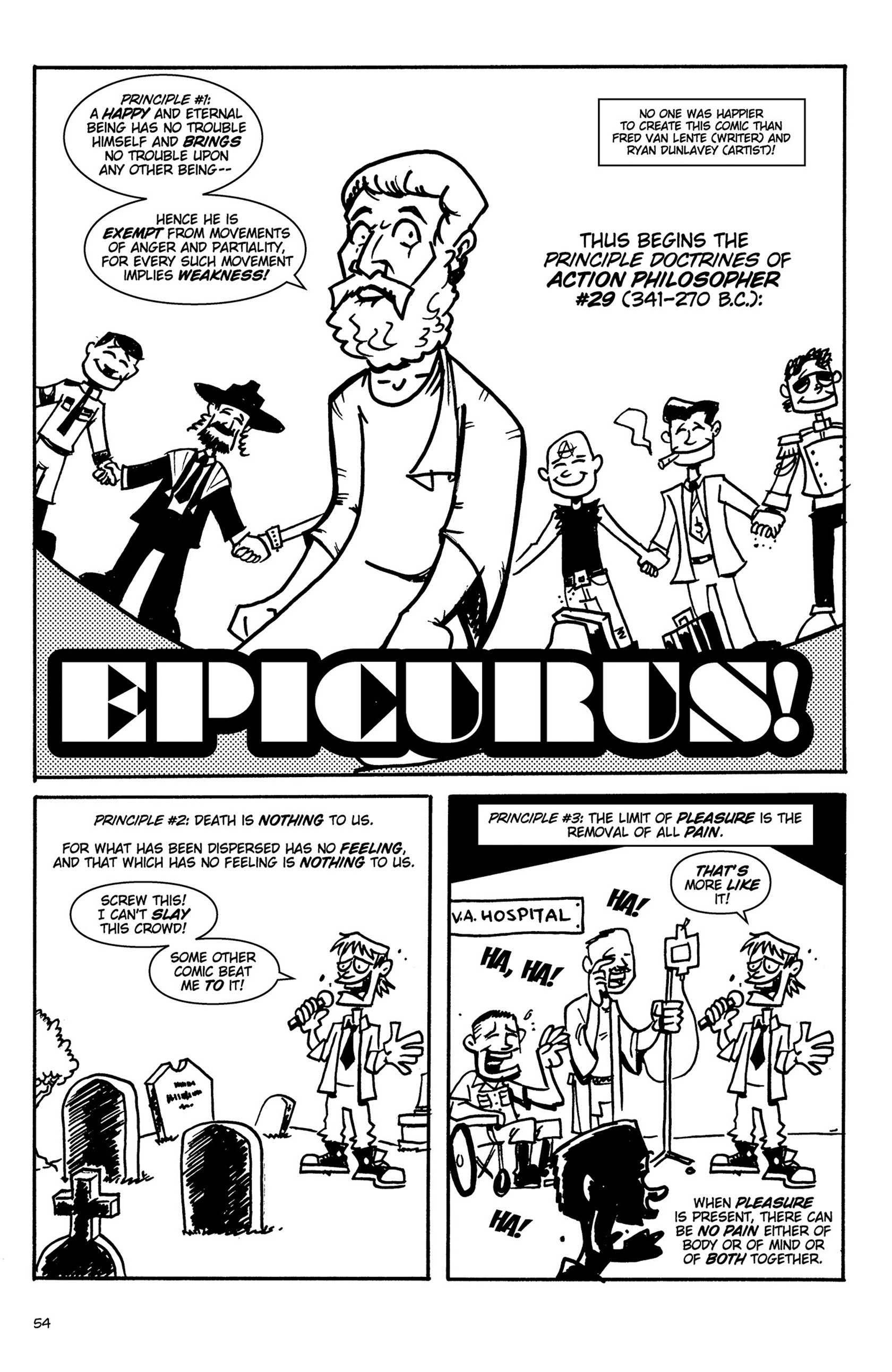 Read online Action Philosophers! comic -  Issue #Action Philosophers! TPB (Part 1) - 54