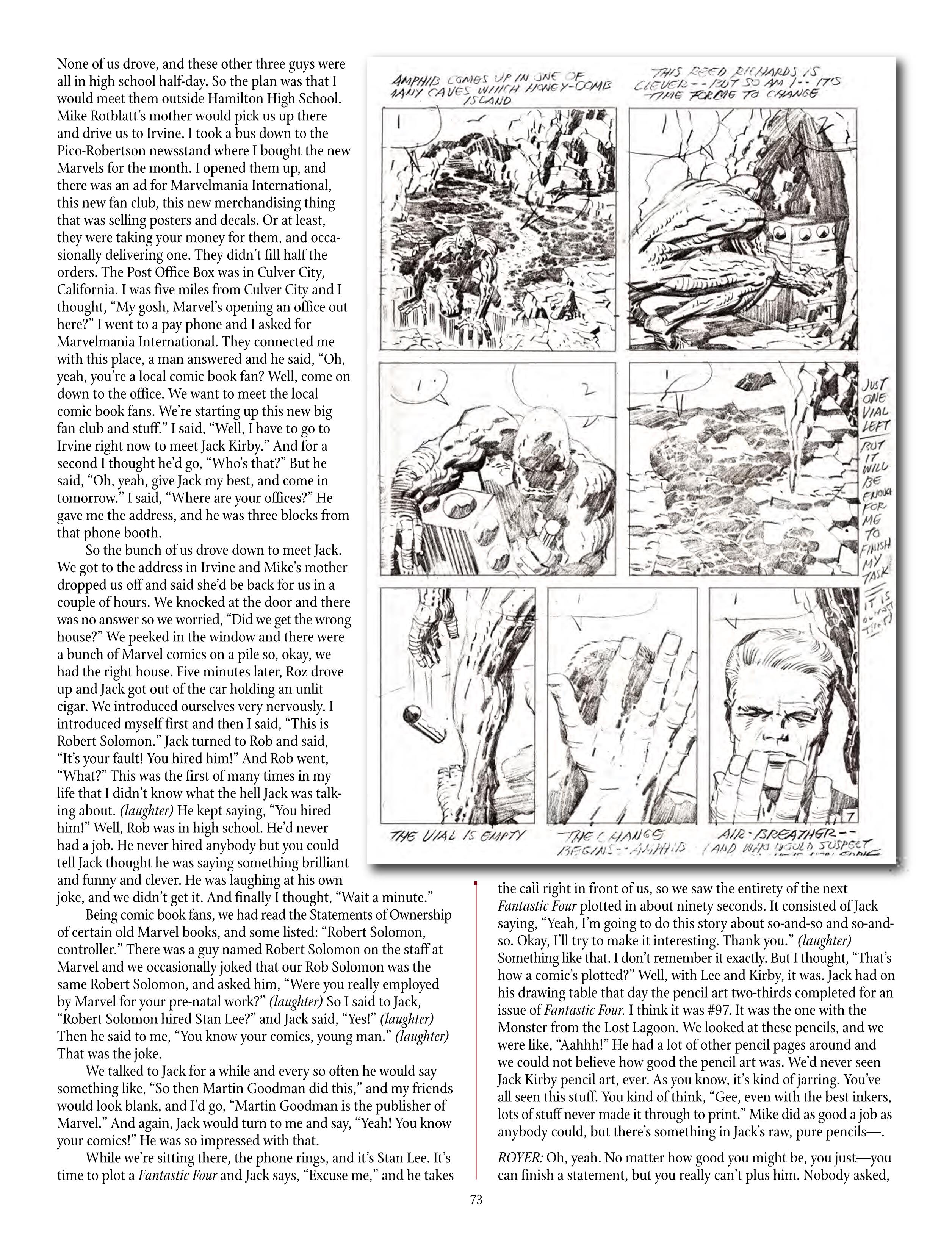Read online The Jack Kirby Collector comic -  Issue #71 - 75