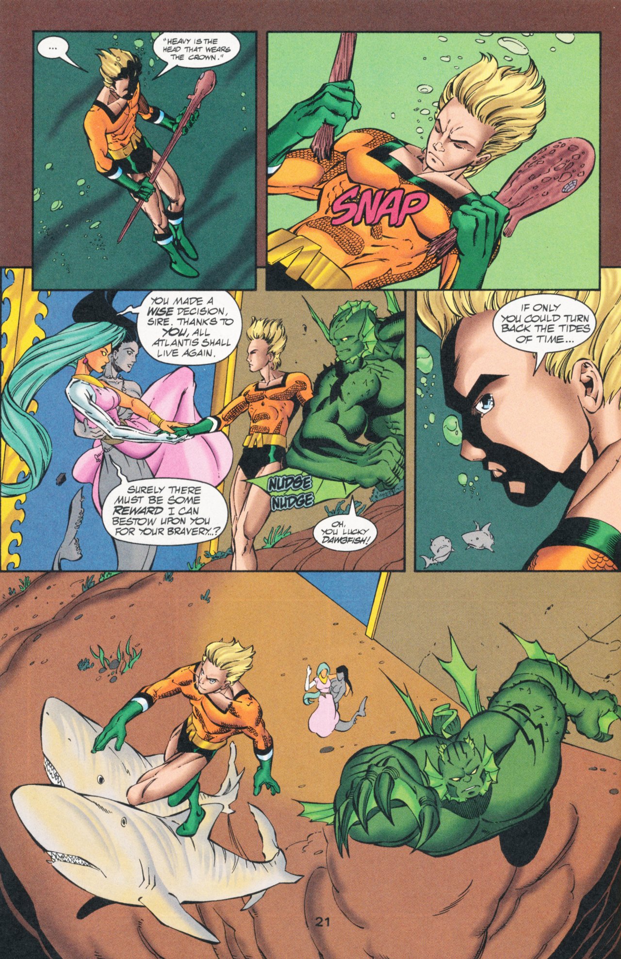 Read online Sins of Youth comic -  Issue # Aquaboy and Lagoon Man - 33