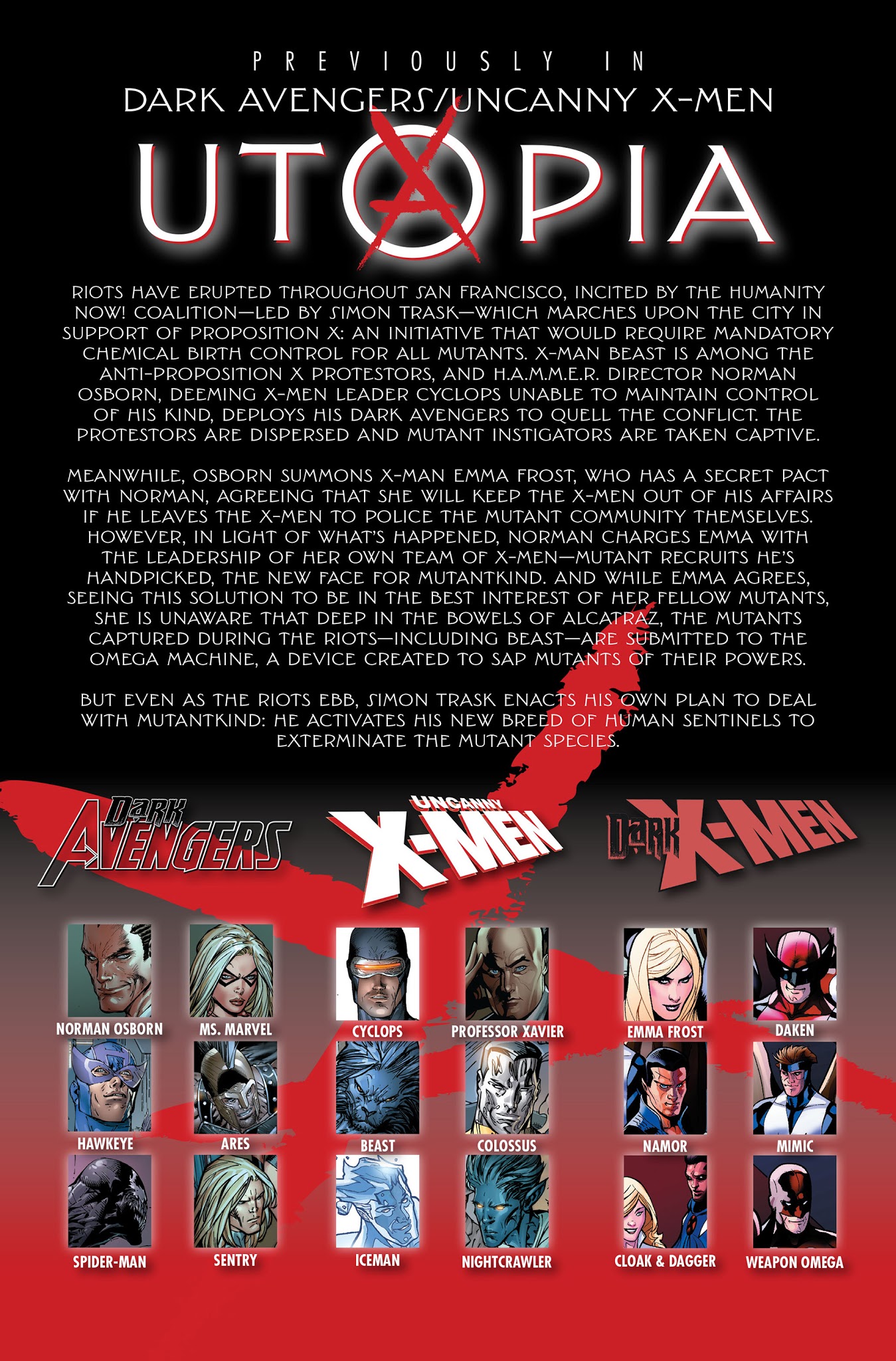 Read online Dark Avengers/Uncanny X-Men: Utopia comic -  Issue # TPB - 87