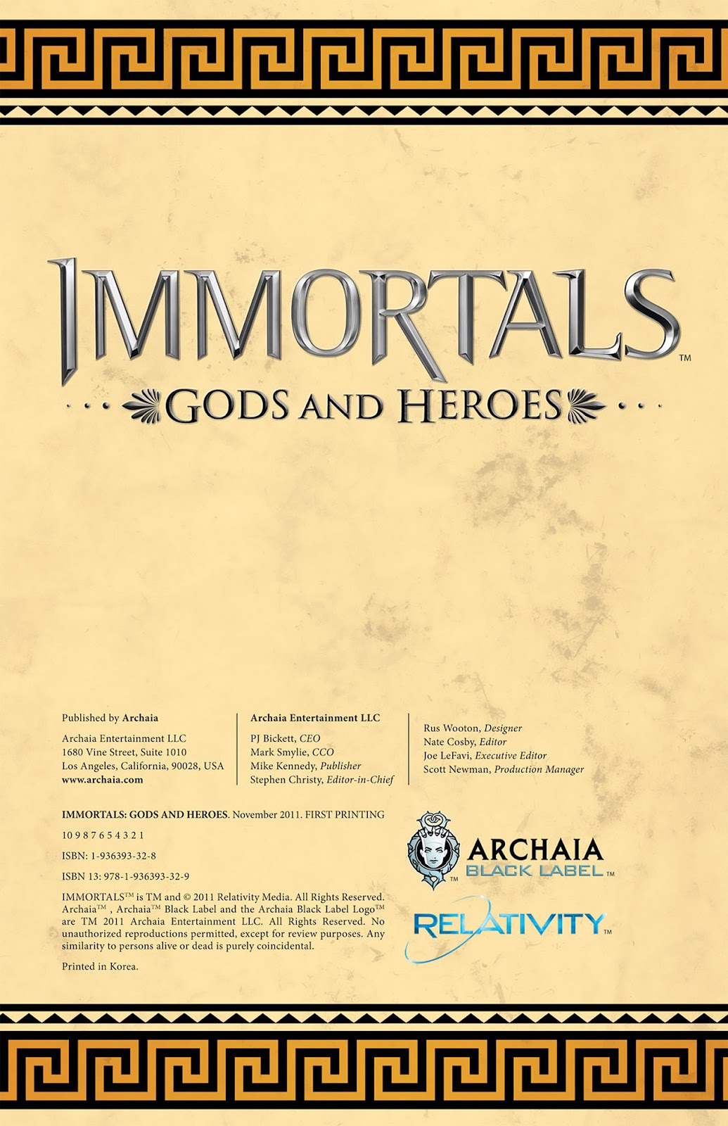 Immortals: Gods and Heroes issue TPB - Page 5