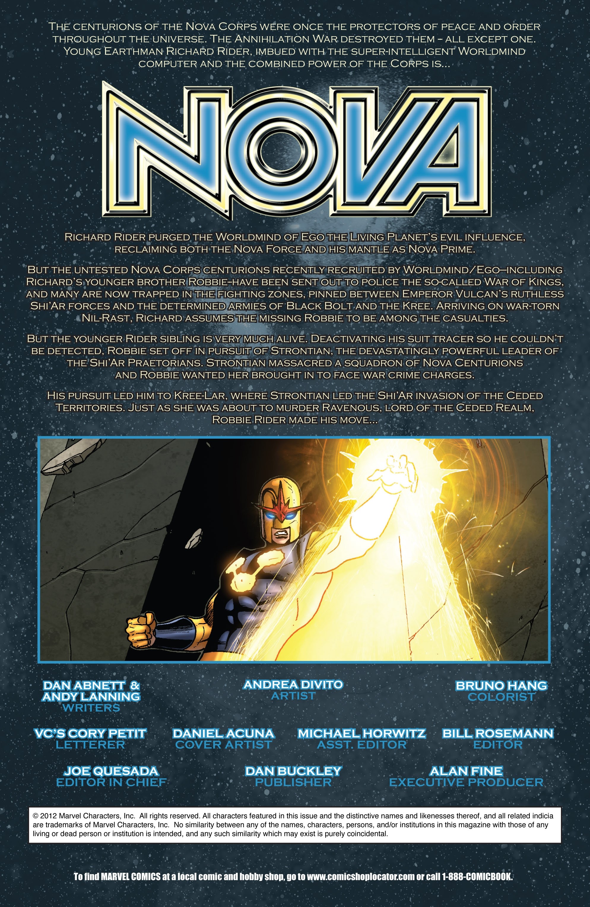 Read online Nova (2007) comic -  Issue #27 - 2