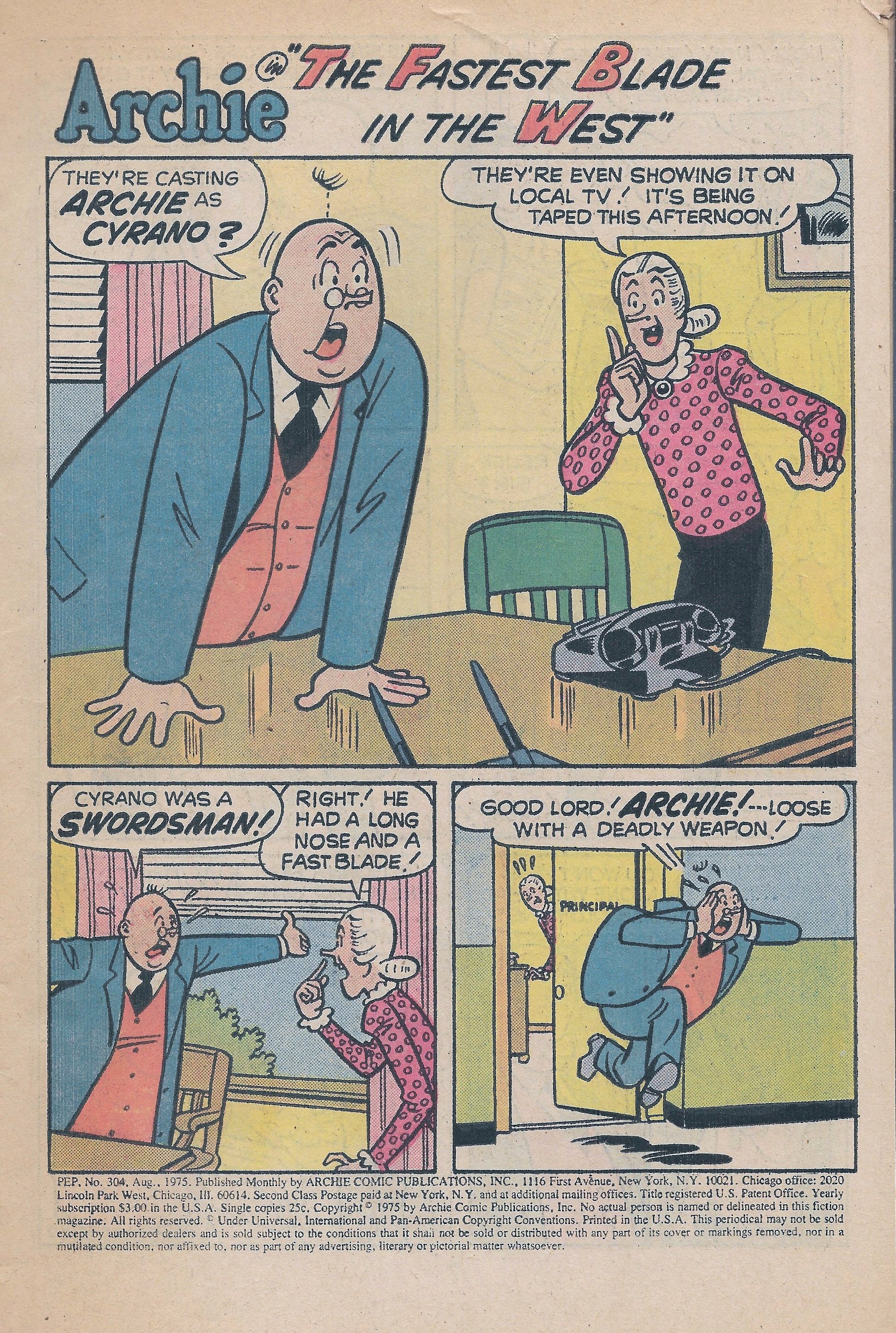 Read online Pep Comics comic -  Issue #304 - 3