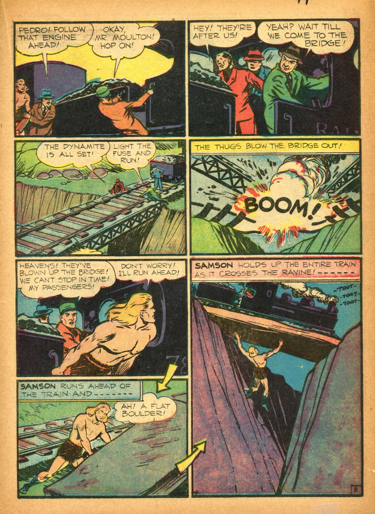 Read online Samson (1940) comic -  Issue #2 - 43