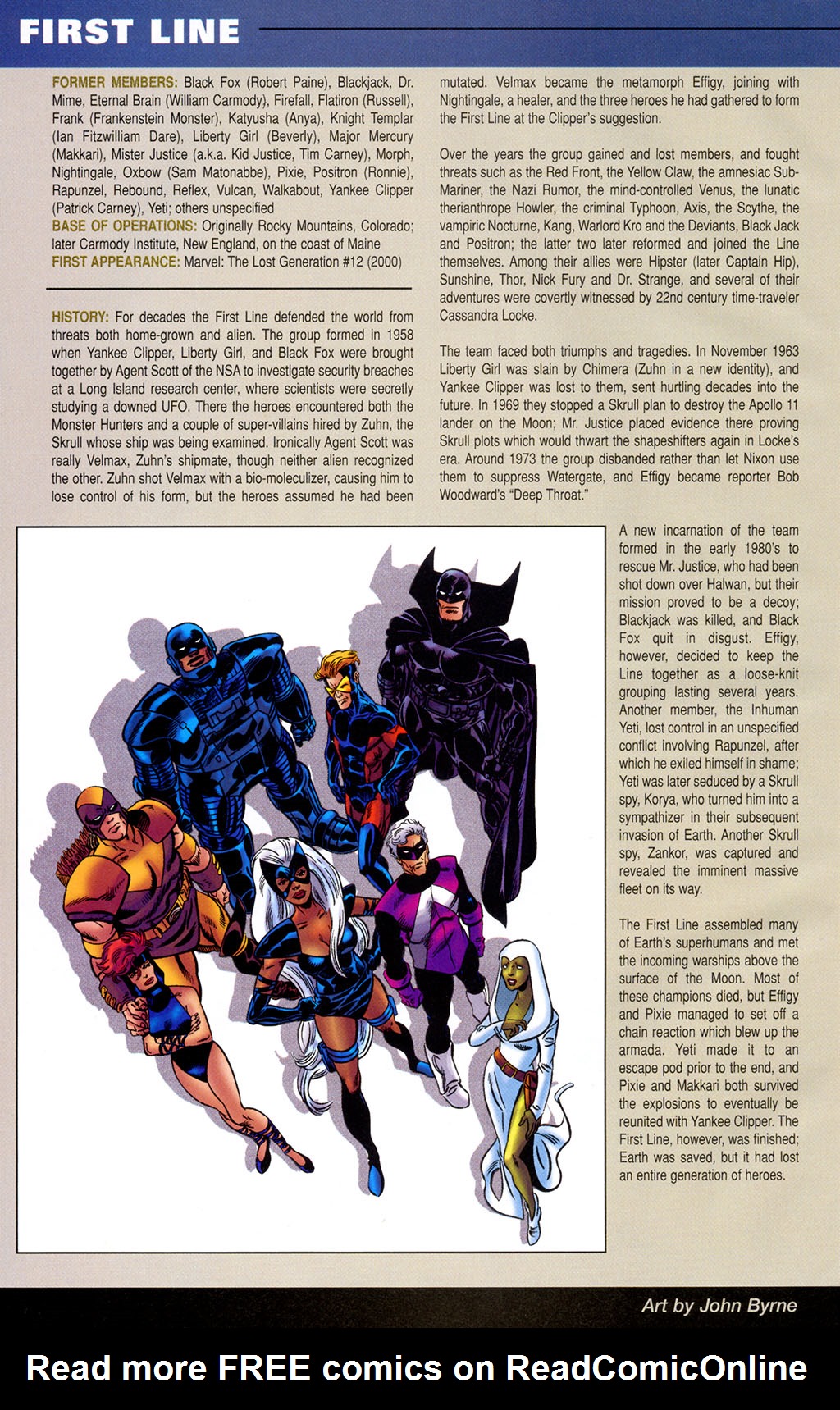 Read online Official Handbook of the Marvel Universe: Teams 2005 comic -  Issue # Full - 20
