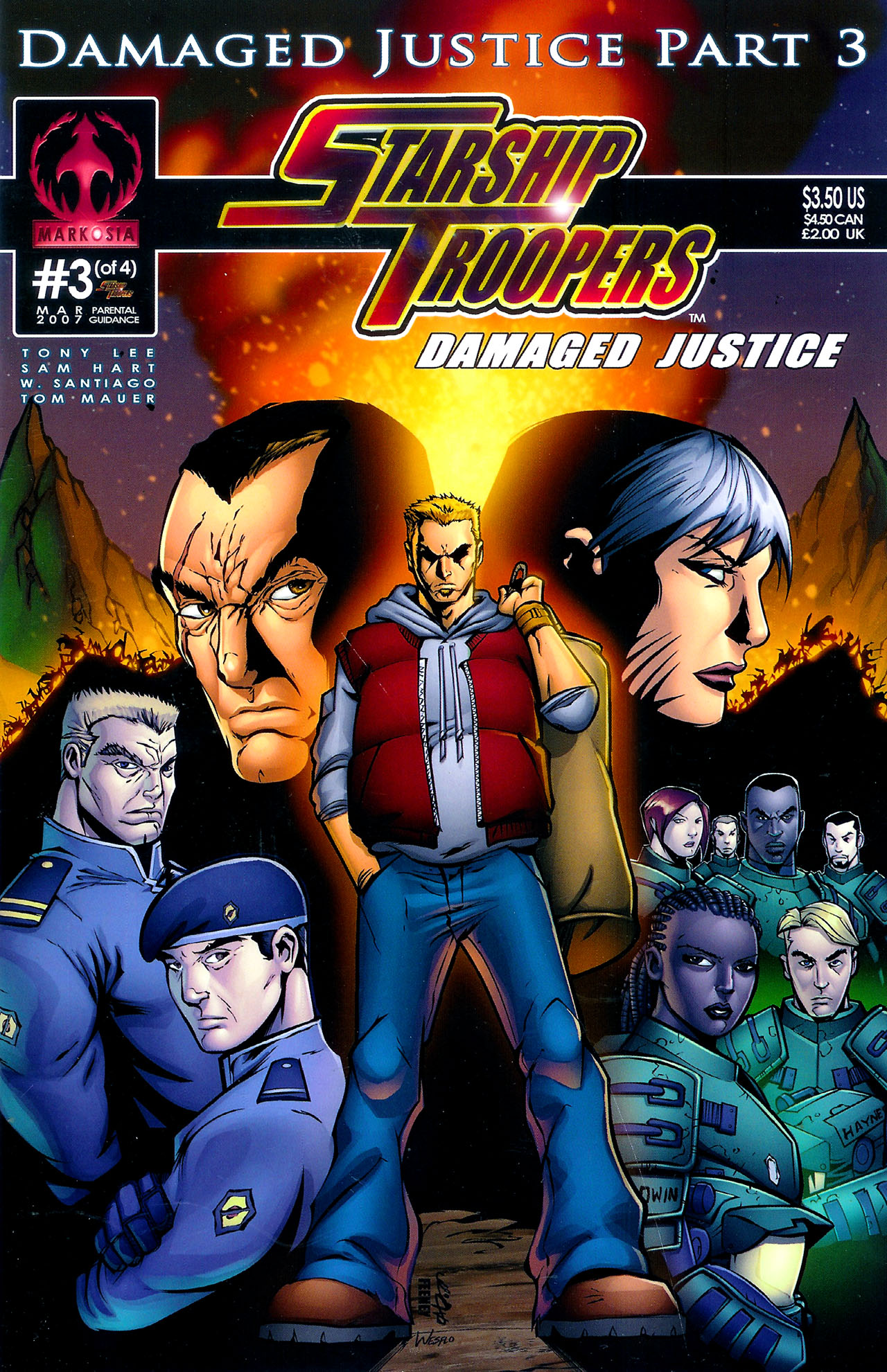 Read online Starship Troopers: Damaged Justice comic -  Issue #3 - 2