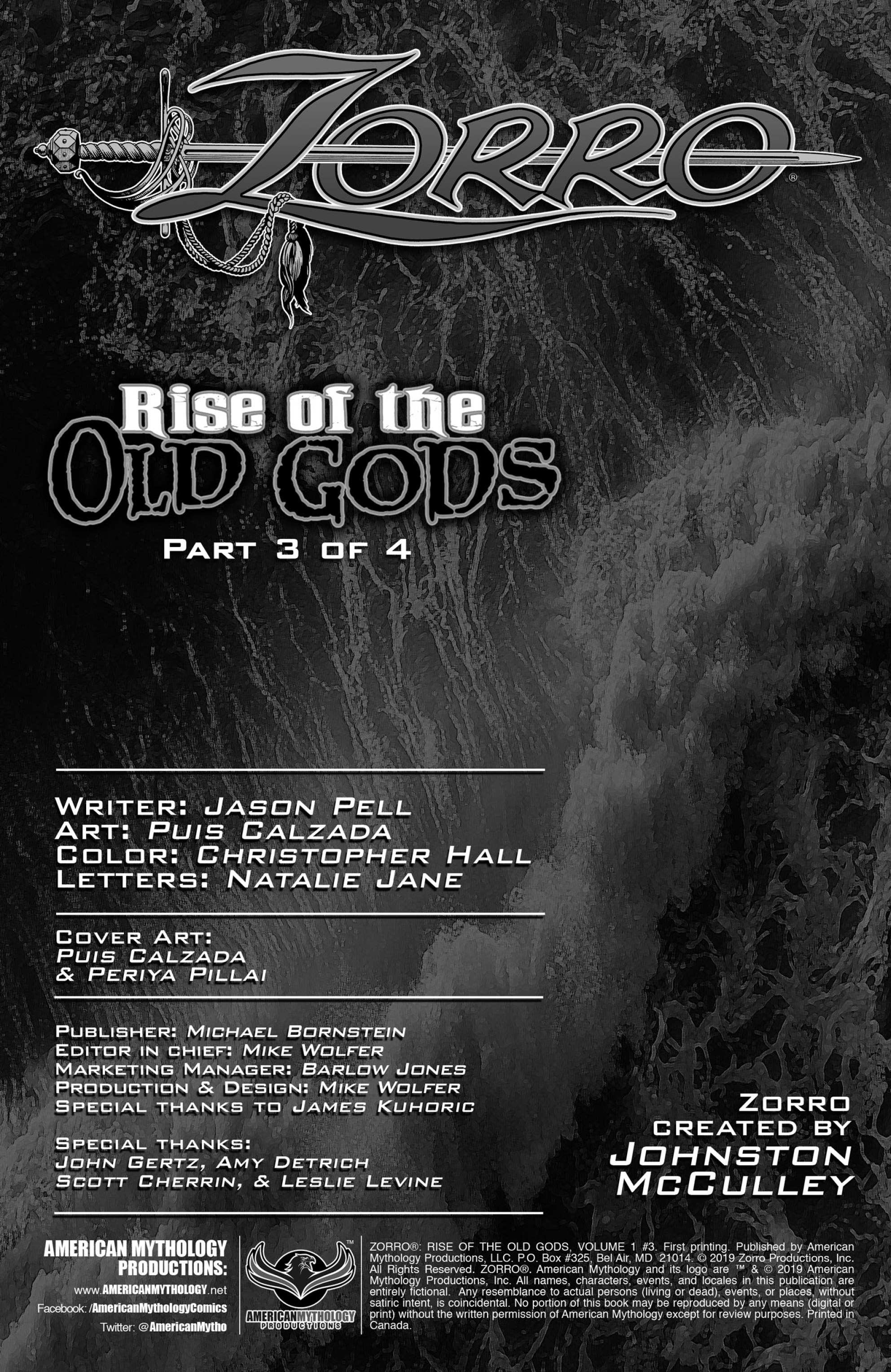 Read online Zorro: Rise of the Old Gods comic -  Issue #3 - 2