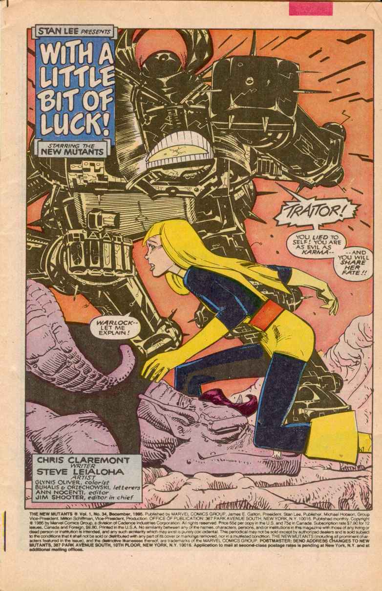 The New Mutants Issue #34 #41 - English 2