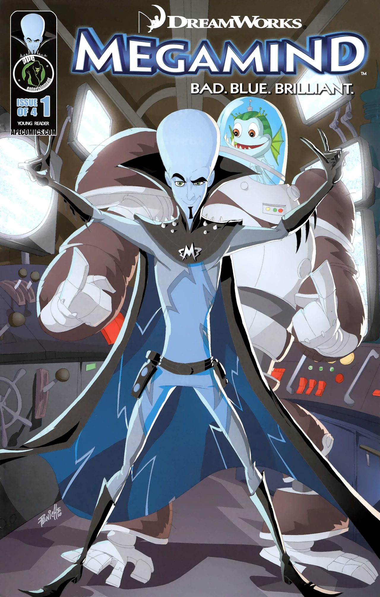 Read online Megamind: Bad. Blue. Brilliant. comic -  Issue #1 - 1