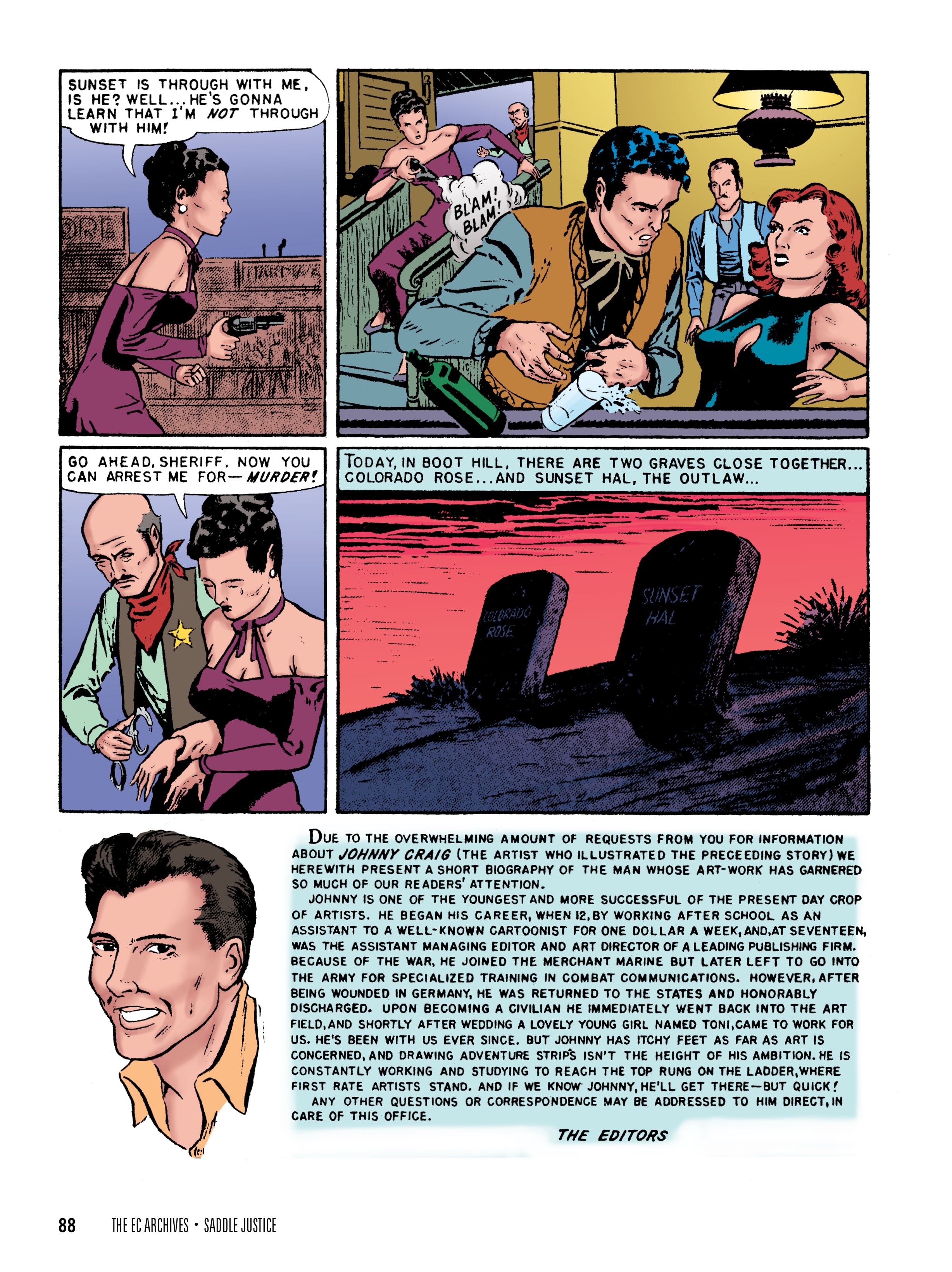 Read online The EC Archives: Saddle Justice comic -  Issue # TPB (Part 1) - 90