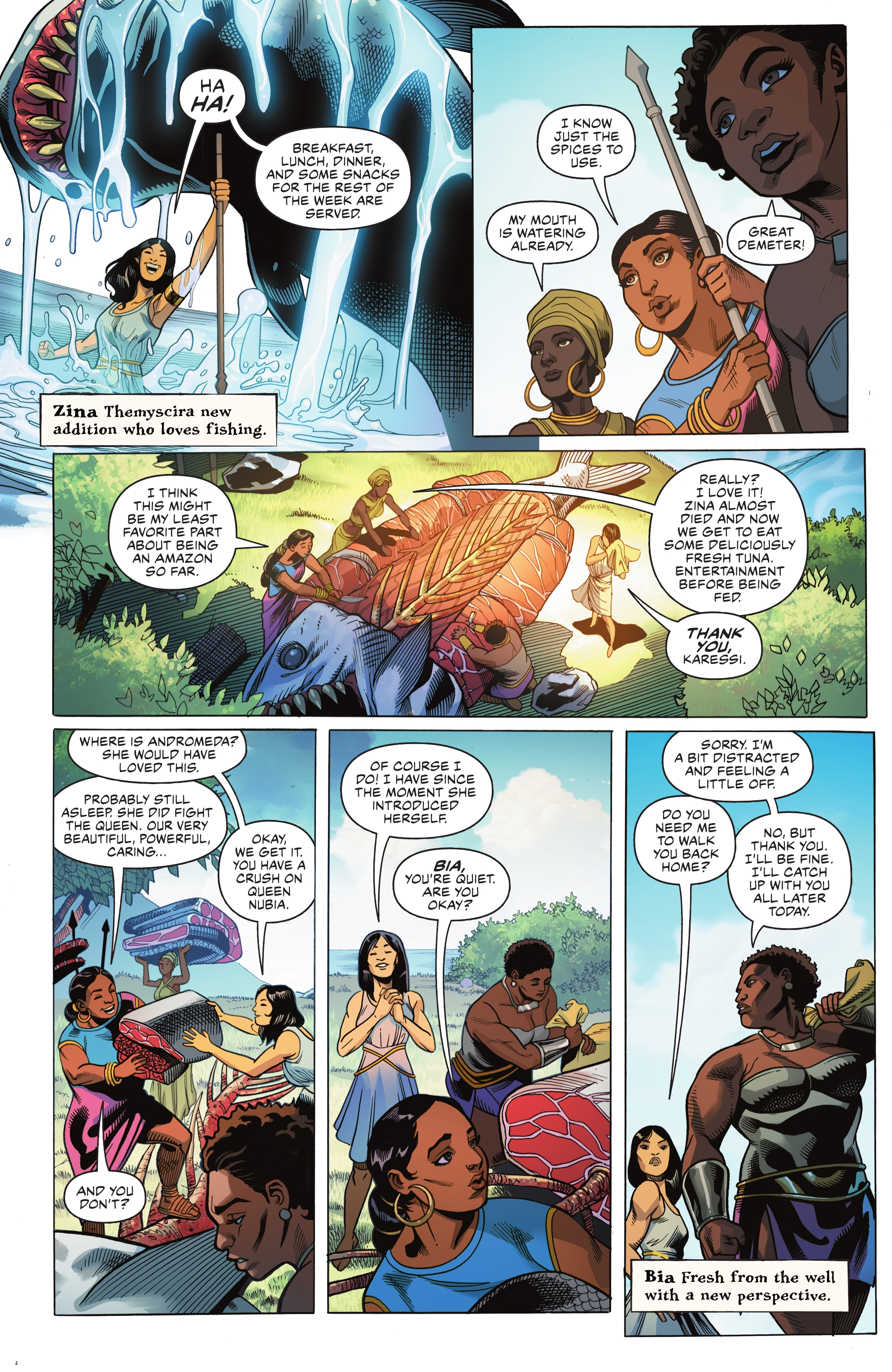Read online Nubia & the Amazons comic -  Issue #3 - 4