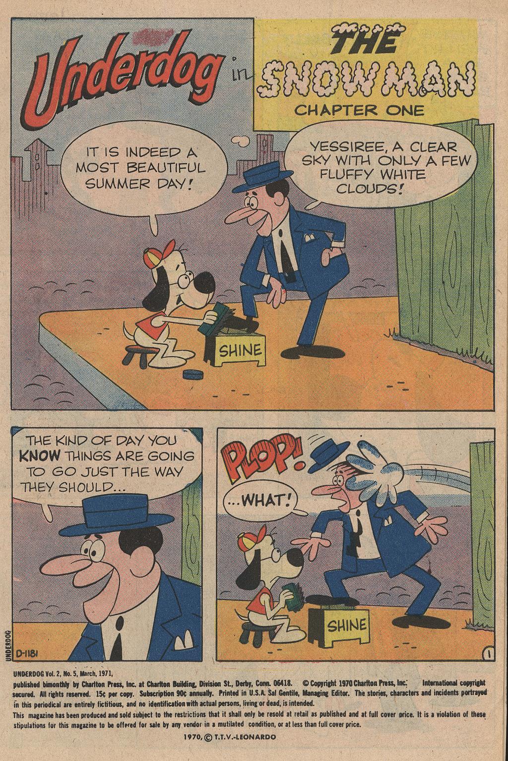Read online Underdog (1970) comic -  Issue #5 - 3
