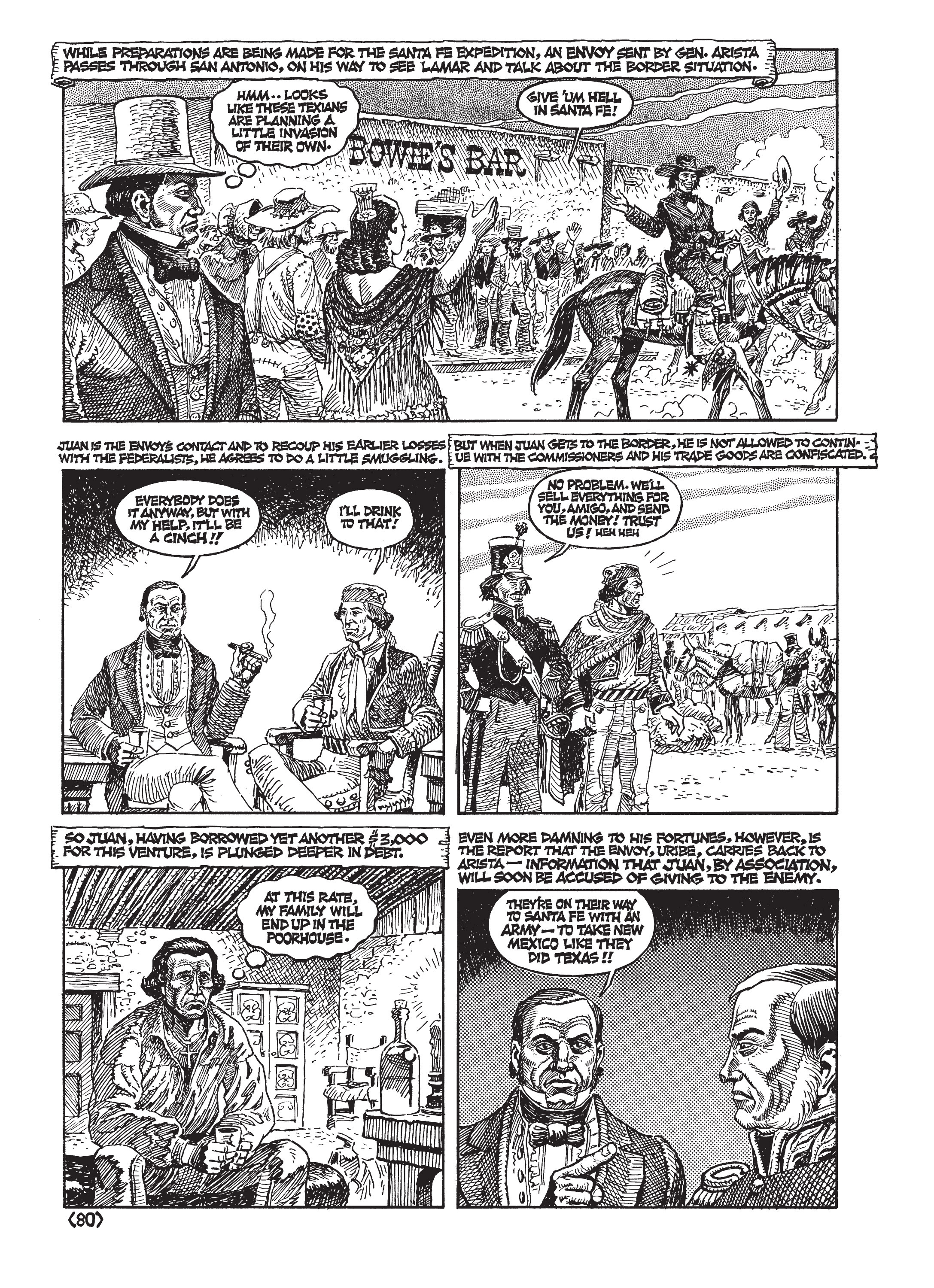 Read online Jack Jackson's American History: Los Tejanos and Lost Cause comic -  Issue # TPB (Part 1) - 83