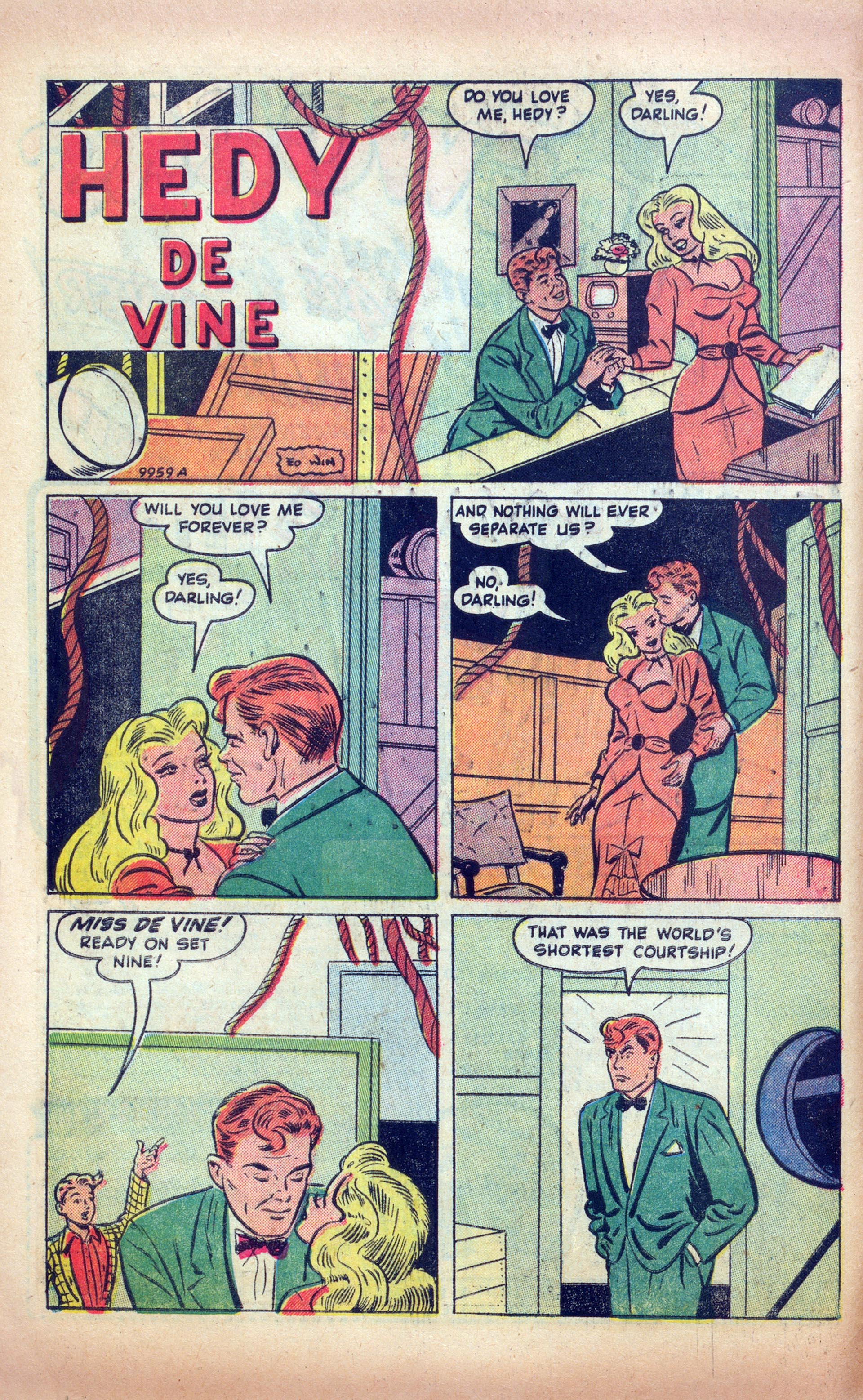 Read online Hedy Of Hollywood Comics comic -  Issue #49 - 10