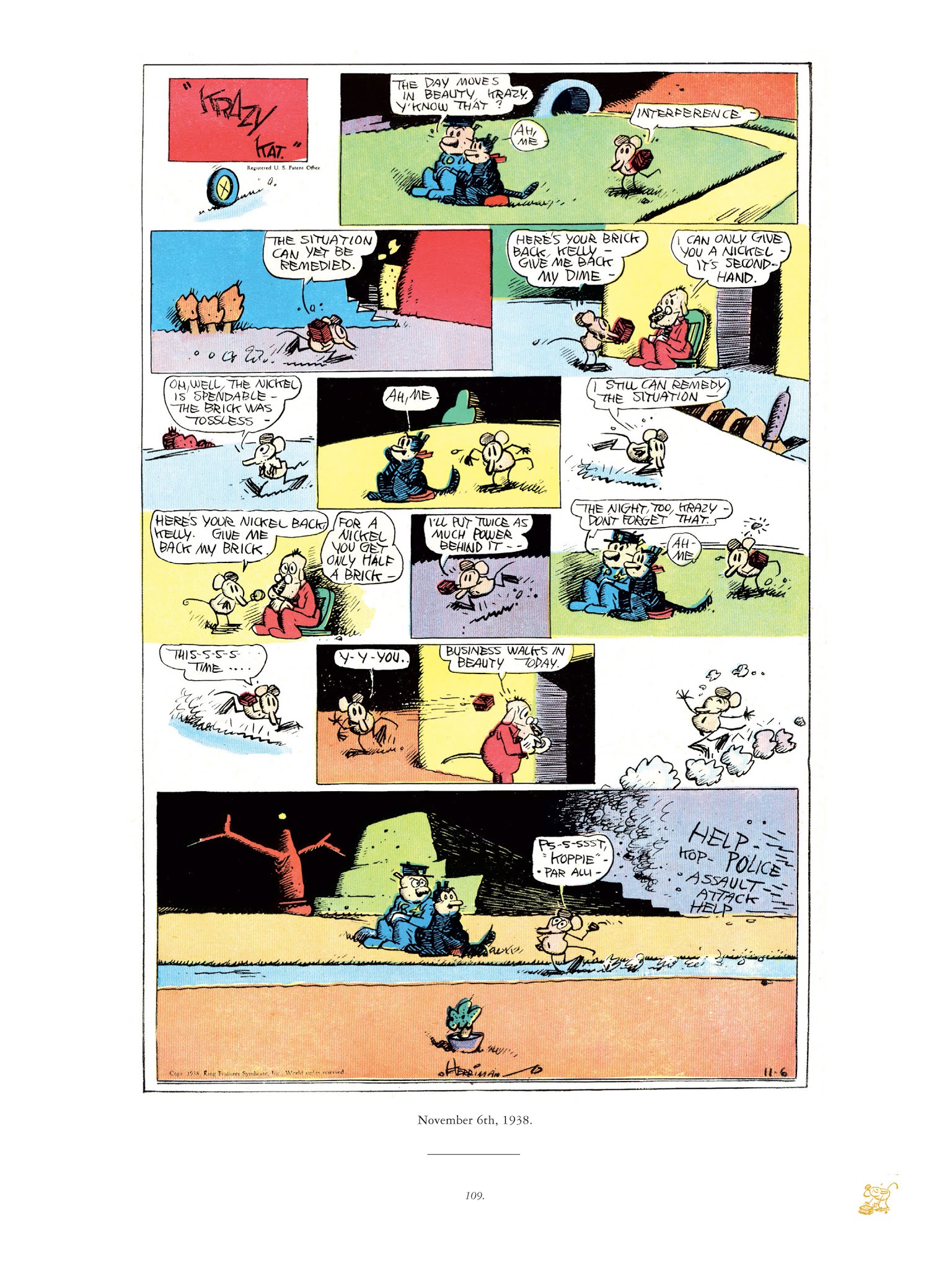 Read online Krazy & Ignatz comic -  Issue # TPB 10 - 107