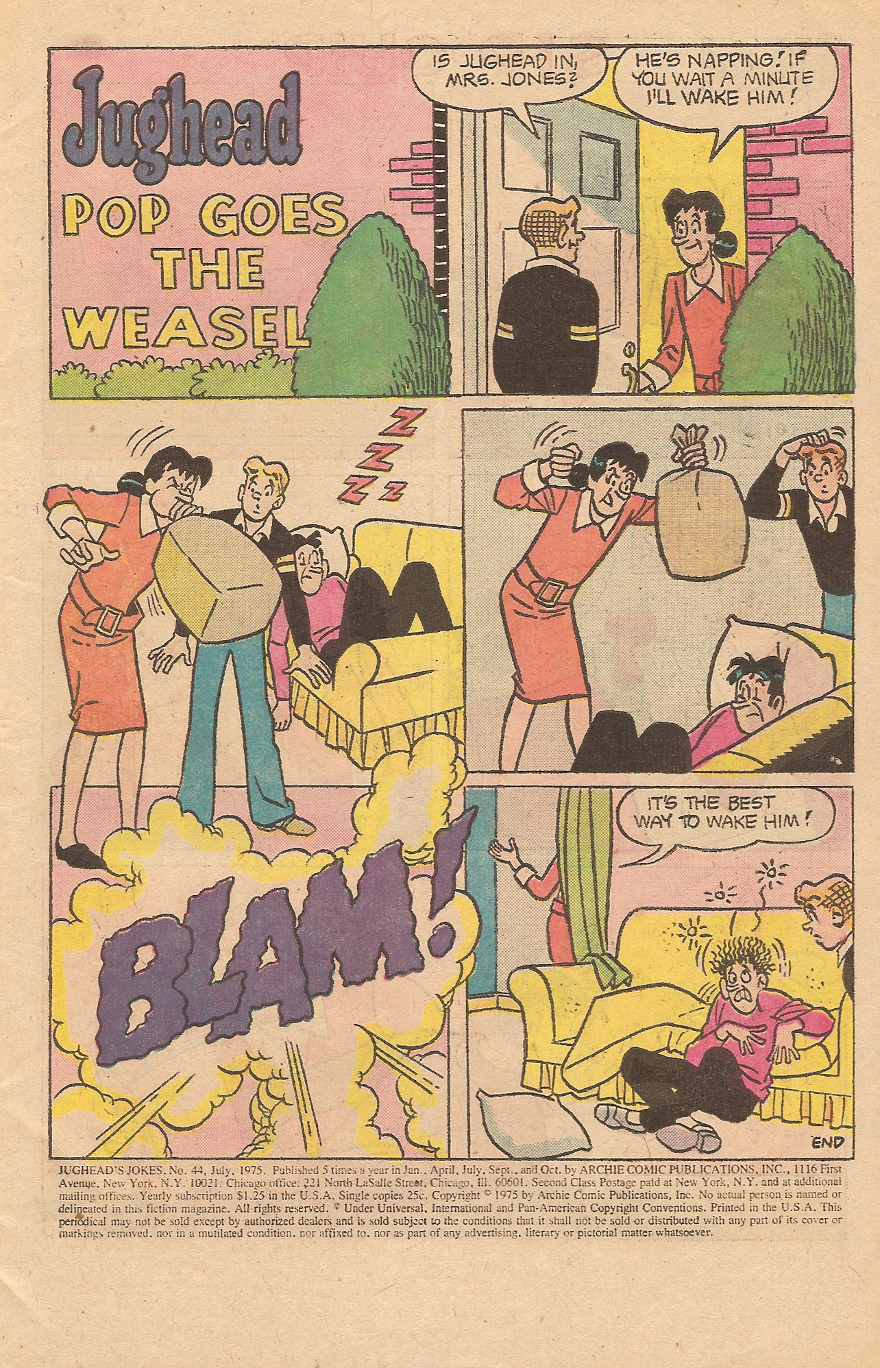 Read online Jughead's Jokes comic -  Issue #44 - 3
