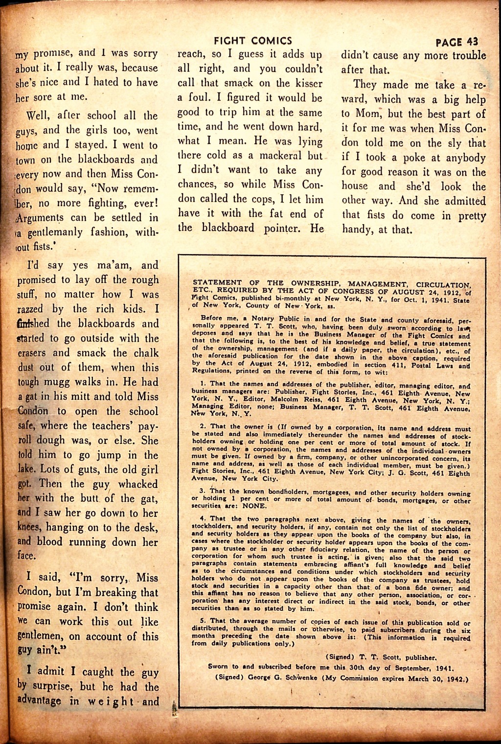 Read online Fight Comics comic -  Issue #17 - 46