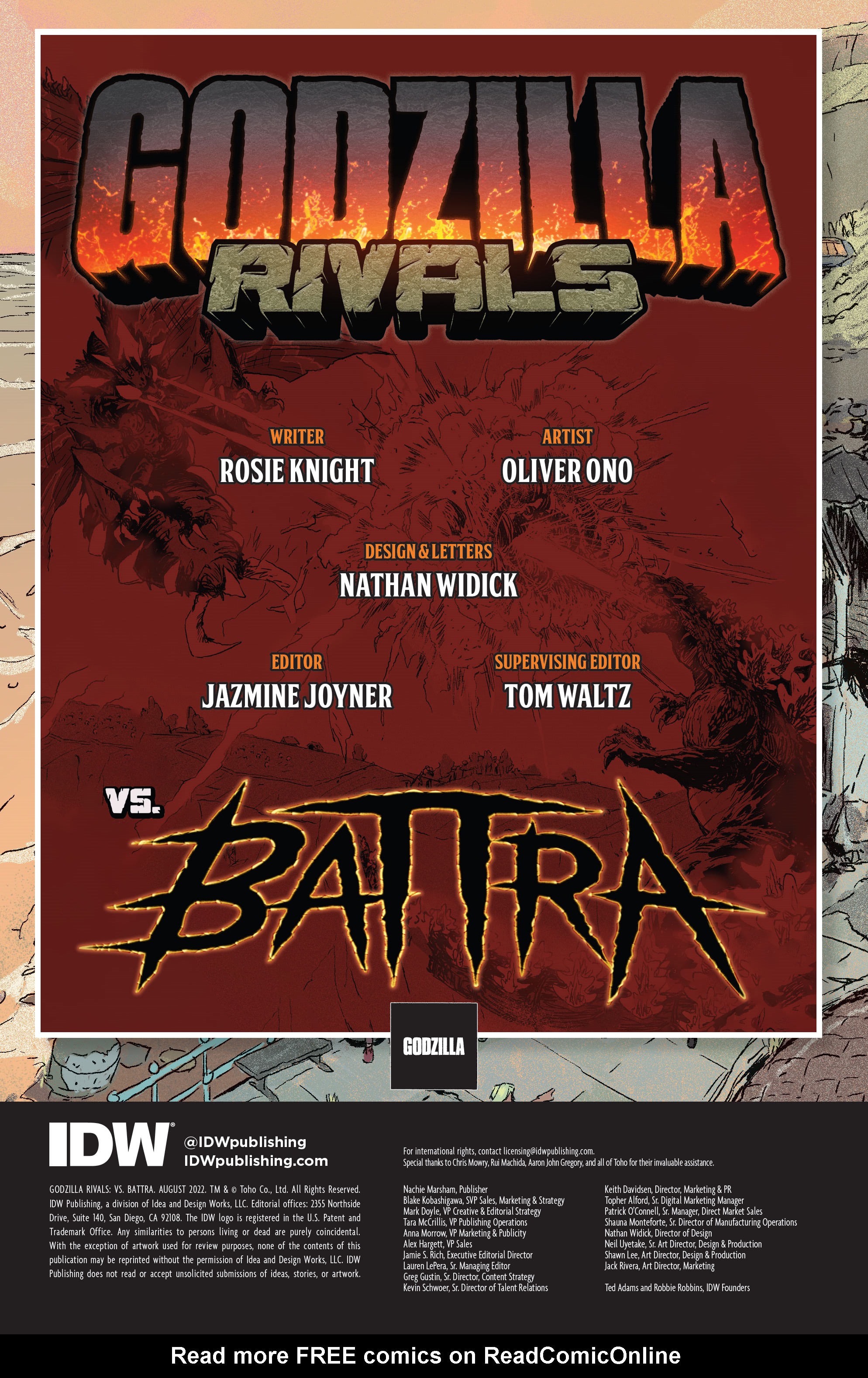 Read online Godzilla Rivals II: Vs. Battra comic -  Issue # Full - 2