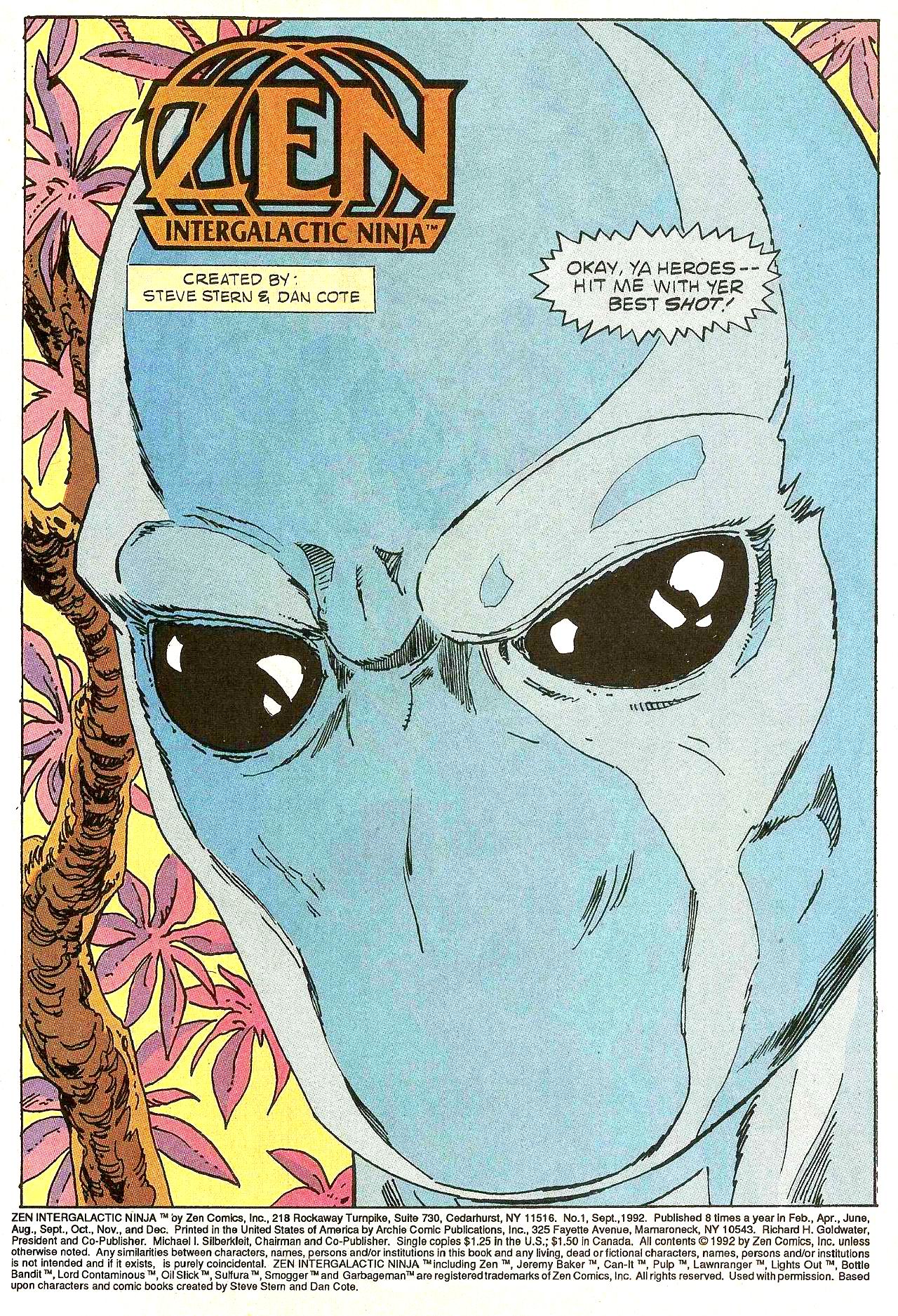 Read online Zen Intergalactic Ninja (1992) comic -  Issue #1 - 3