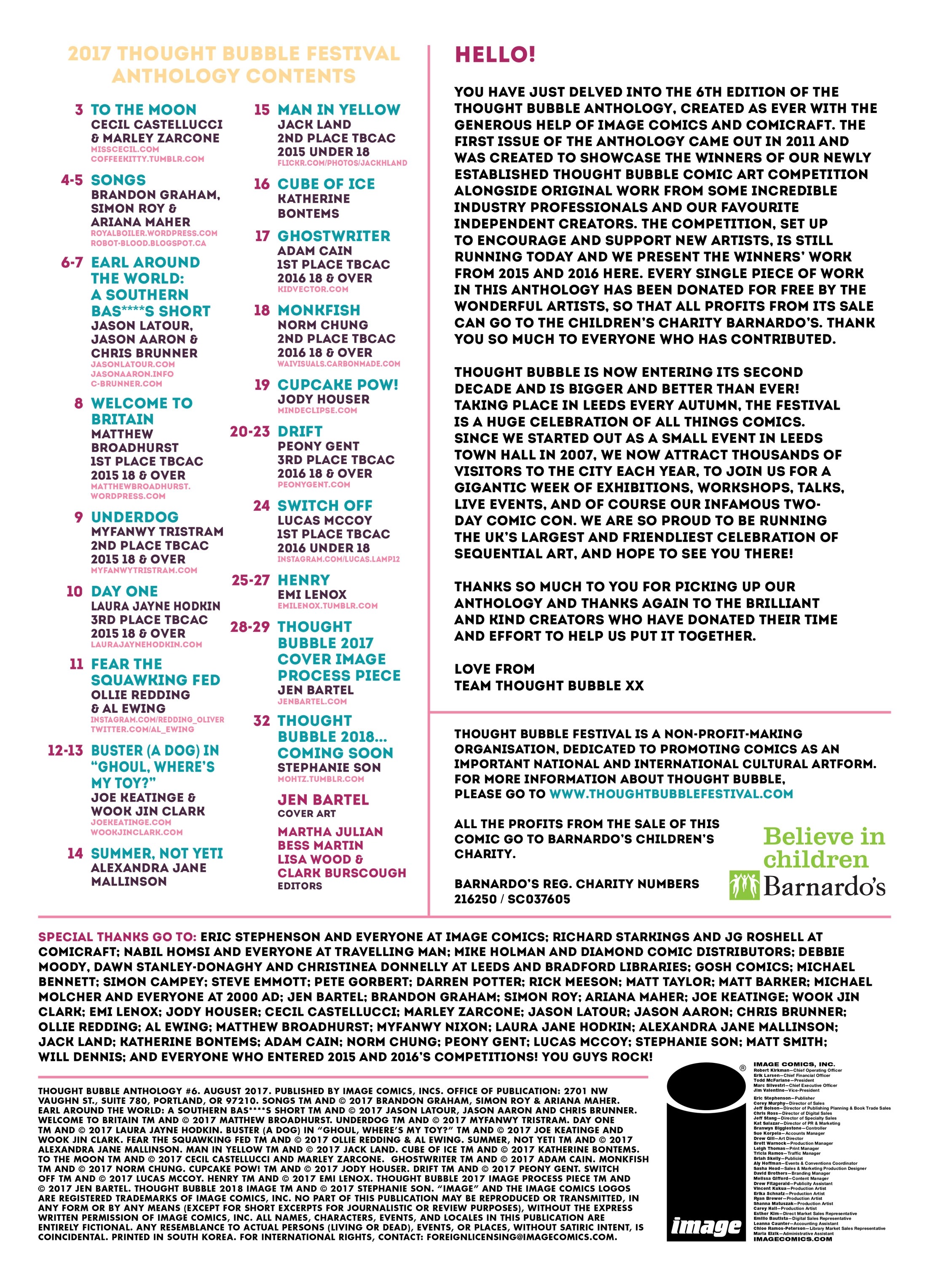 Read online Thought Bubble Anthology comic -  Issue #6 - 2