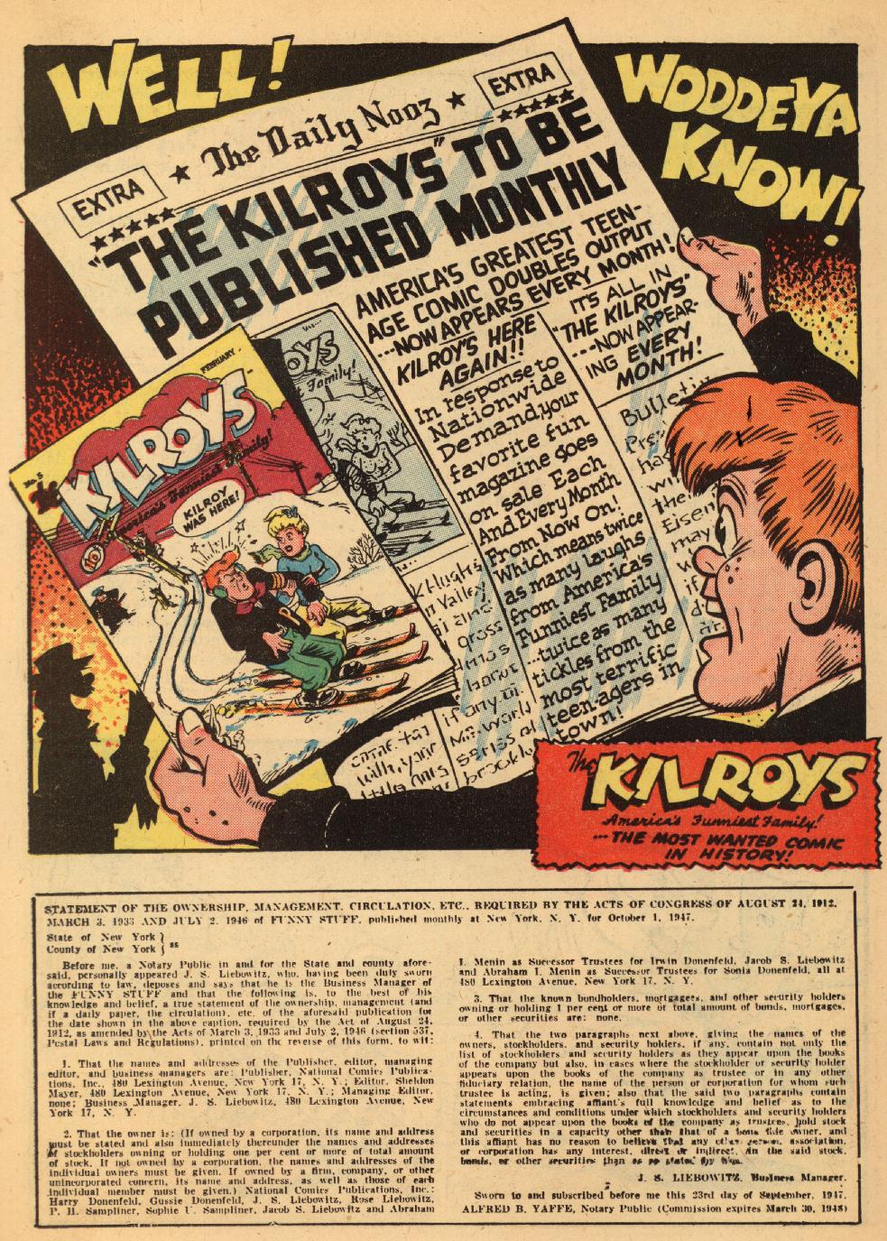Read online Funny Stuff comic -  Issue #30 - 36