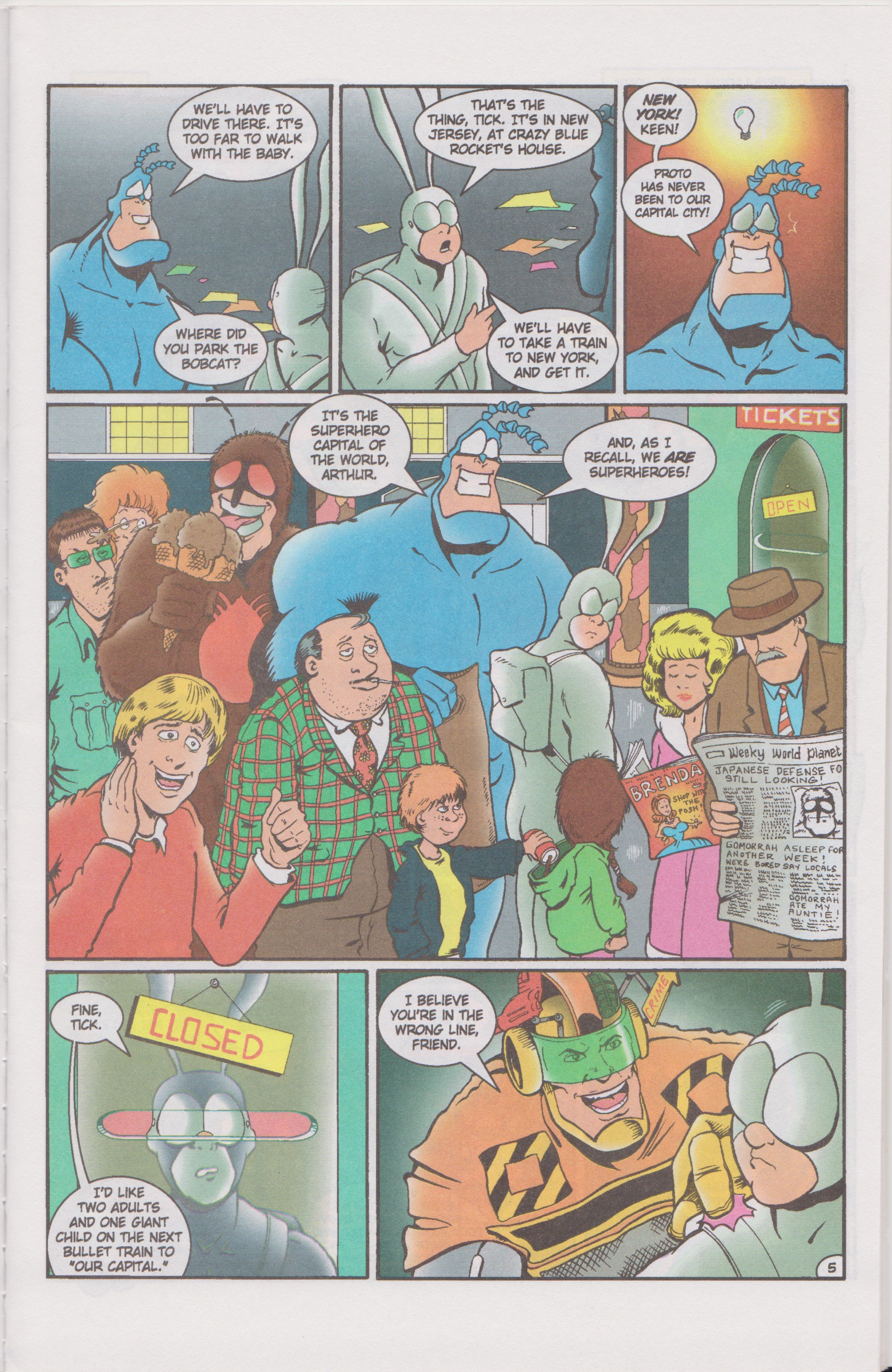 Read online The Tick Color comic -  Issue #6 - 7