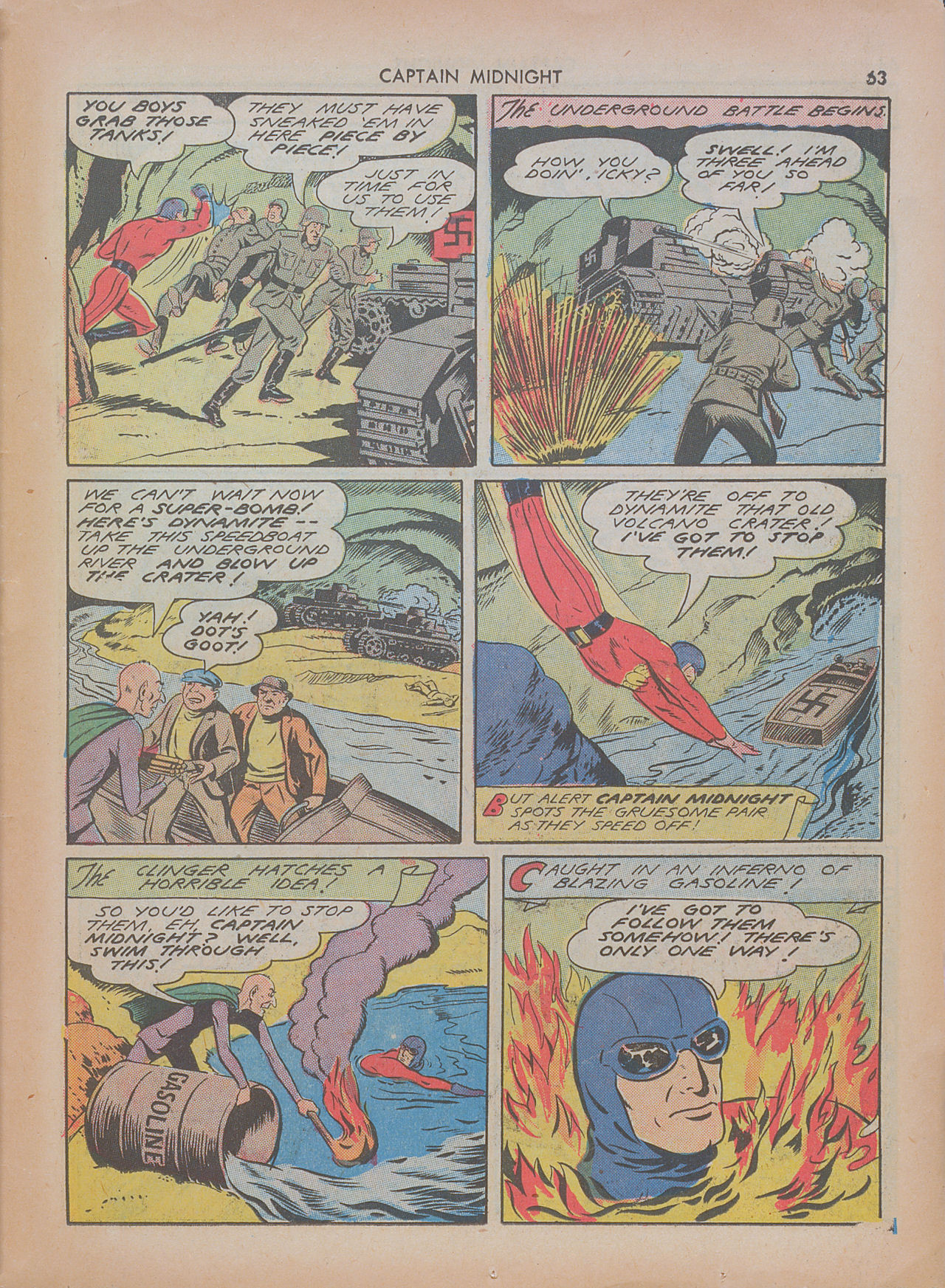 Read online Captain Midnight (1942) comic -  Issue #7 - 63