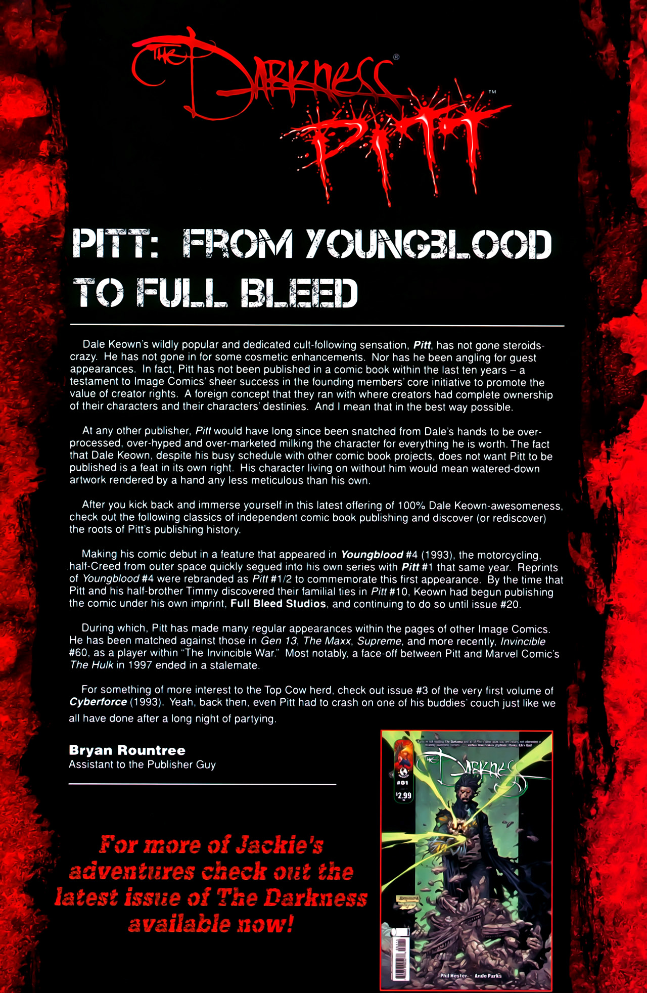 Read online The Darkness/Pitt comic -  Issue #3 - 28