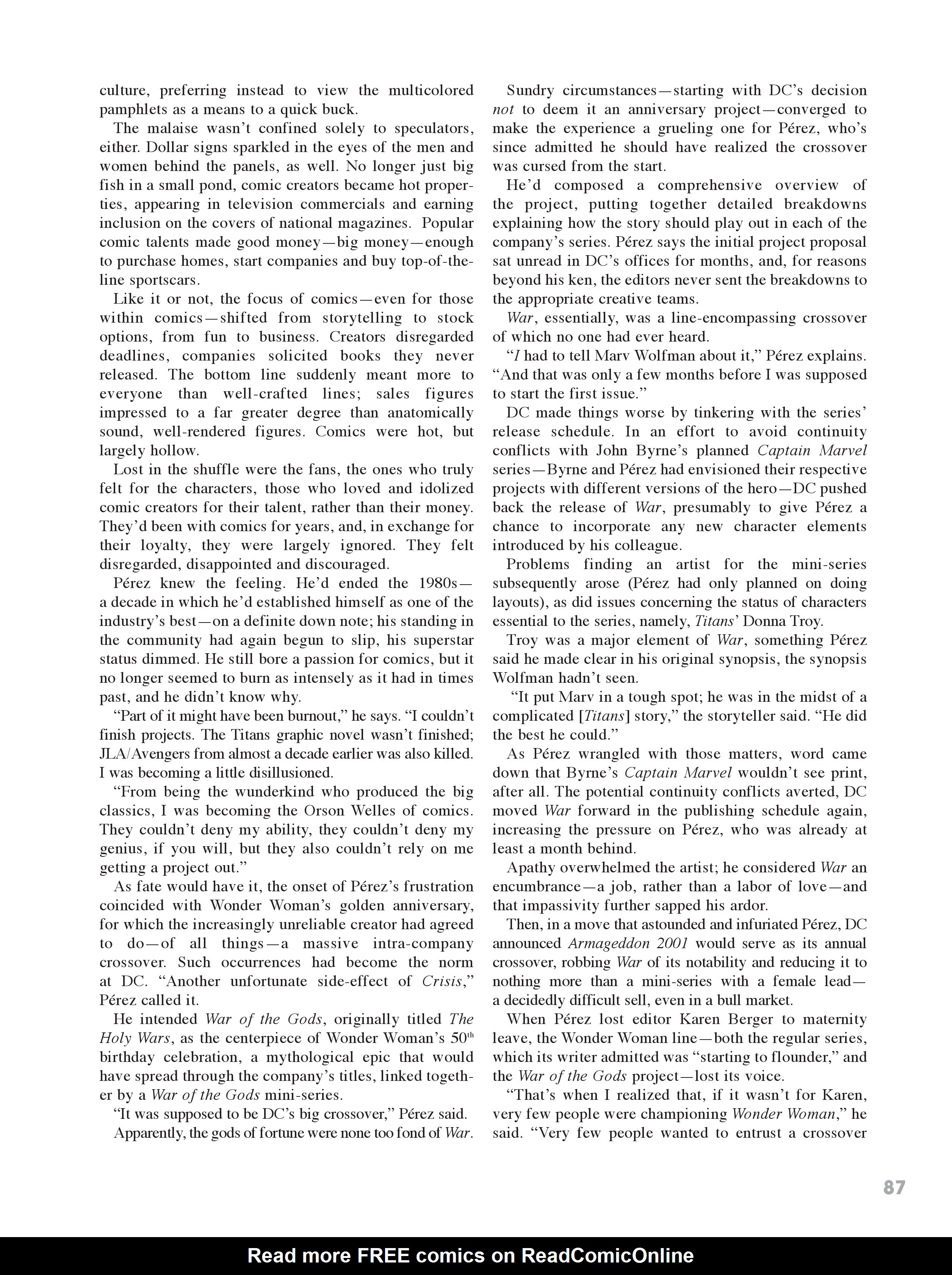 Read online George Perez Storyteller comic -  Issue # TPB 2 (Part 1) - 73