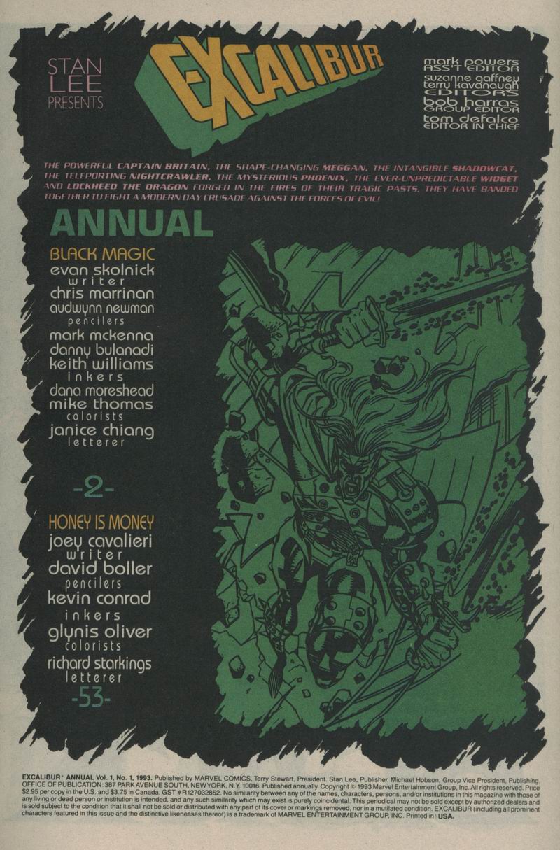 Read online Excalibur (1988) comic -  Issue # _Annual 1 - 2