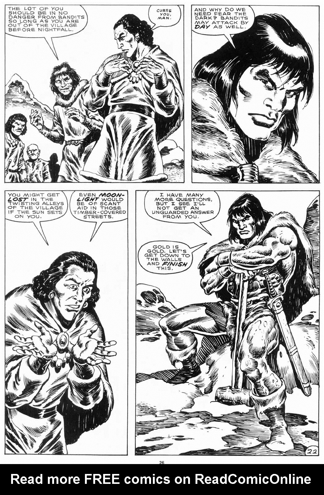 Read online The Savage Sword Of Conan comic -  Issue #155 - 27