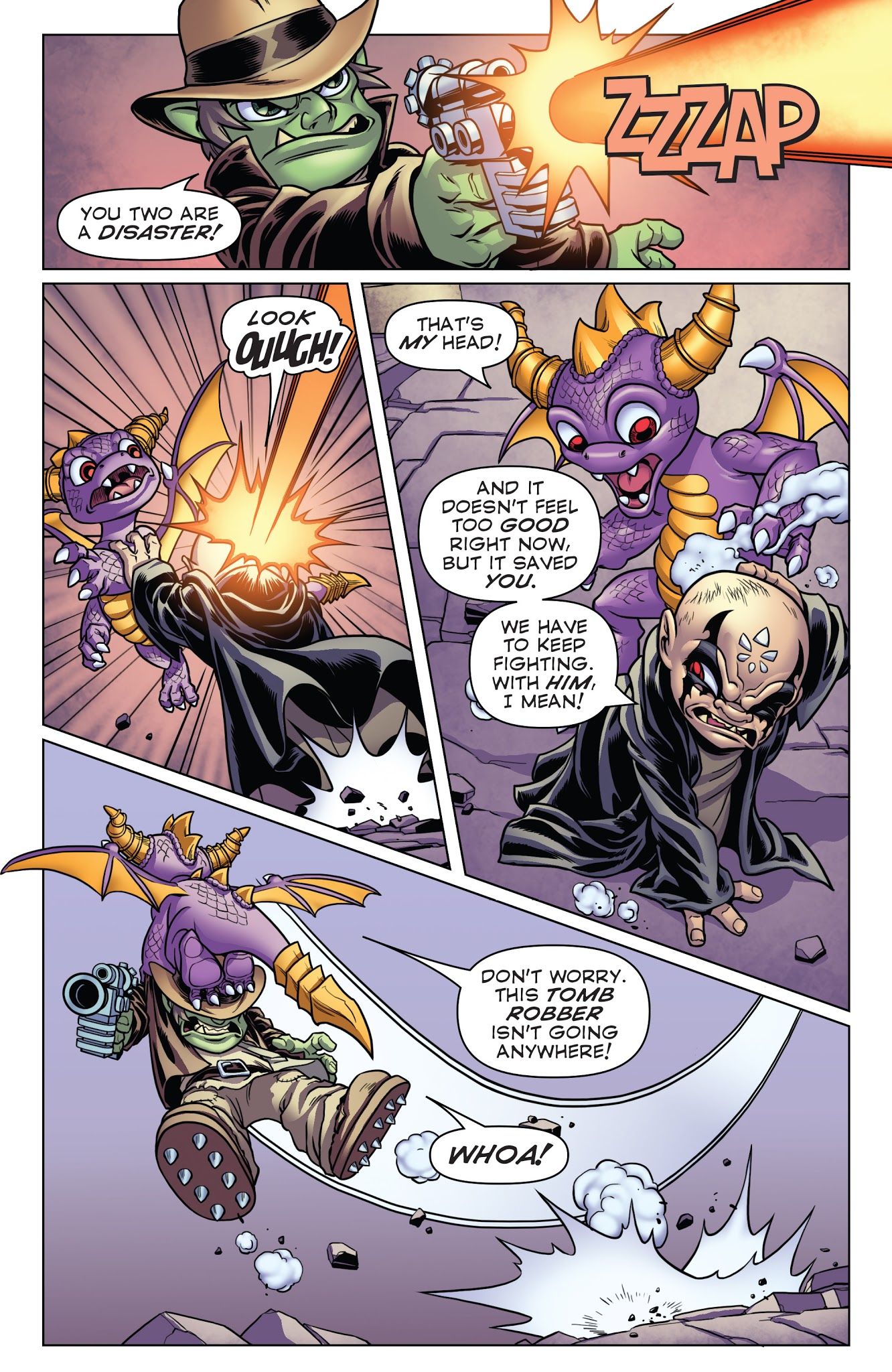 Read online Skylanders Quarterly-Spyro & Friends: Biting Back comic -  Issue # Full - 36