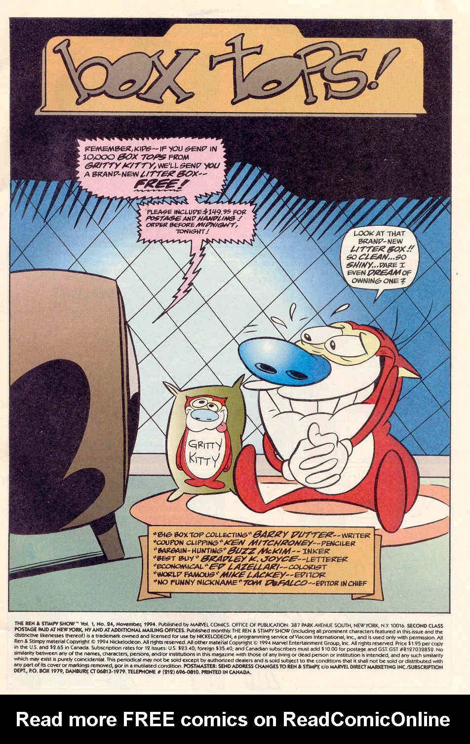 Read online The Ren & Stimpy Show comic -  Issue #24 - 2