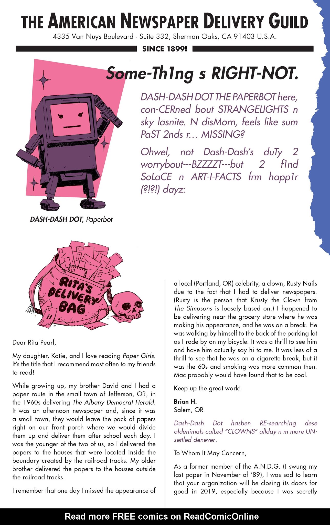 Read online Paper Girls comic -  Issue #25 - 31