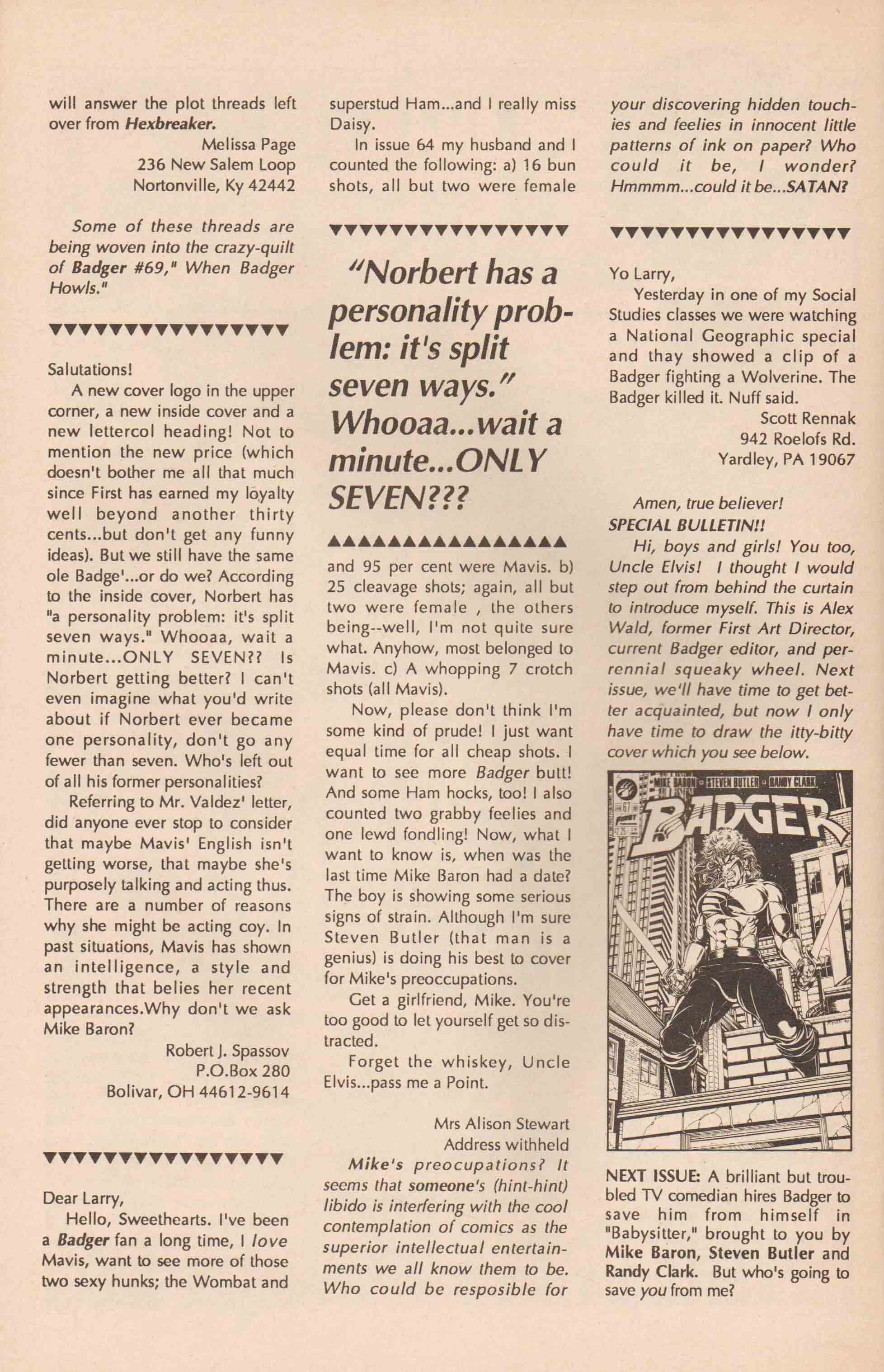 Read online The Badger comic -  Issue #66 - 34