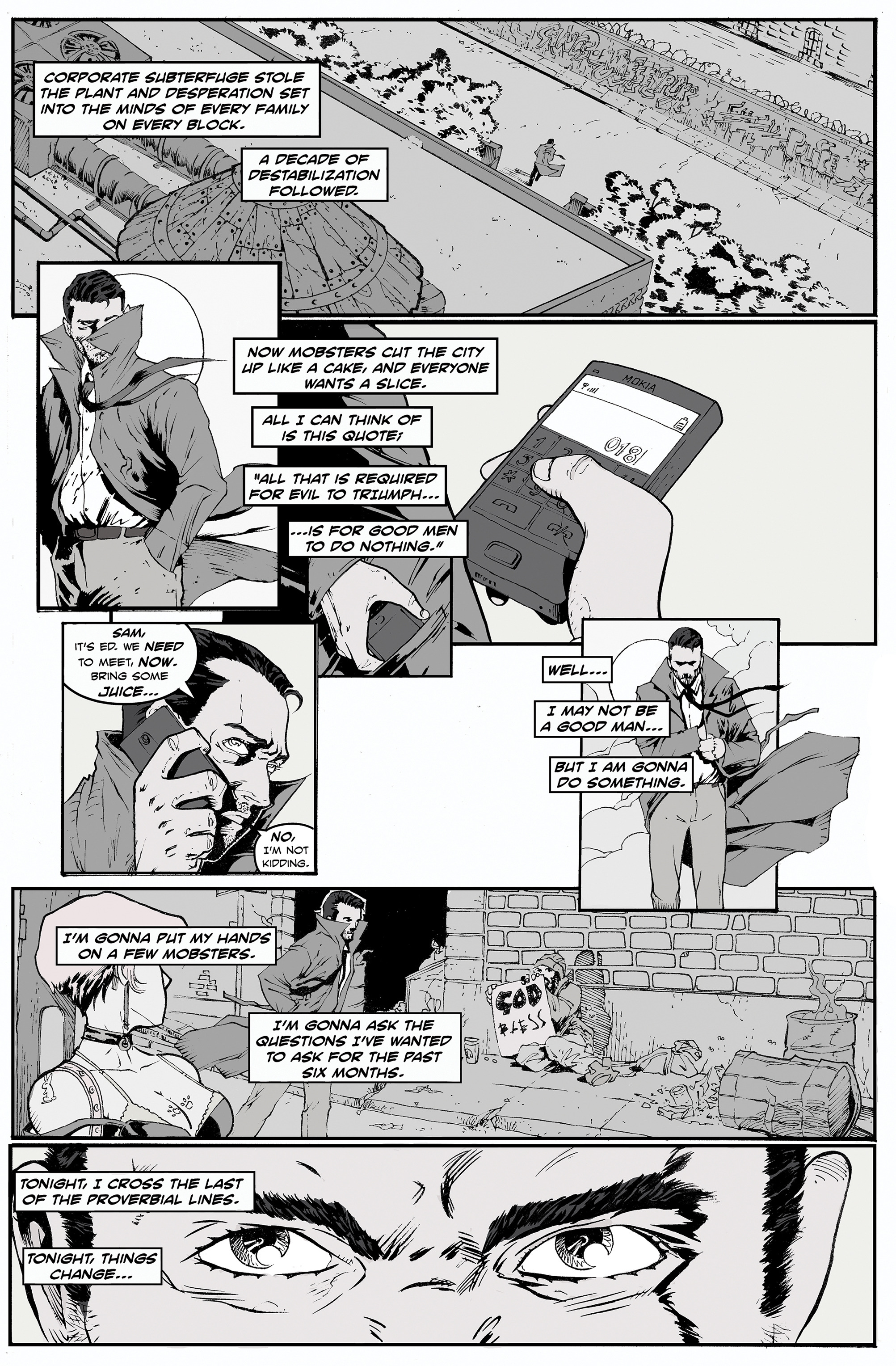 Read online Moros: A Hard Boiled Hero comic -  Issue #1 - 8