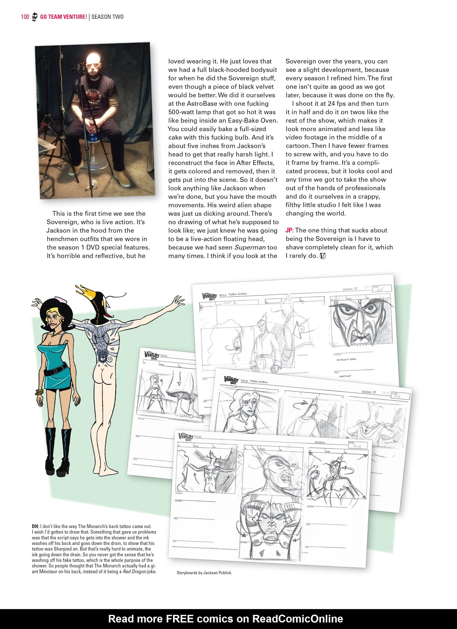 Read online Go Team Venture!: The Art and Making of The Venture Bros. comic -  Issue # TPB (Part 1) - 100
