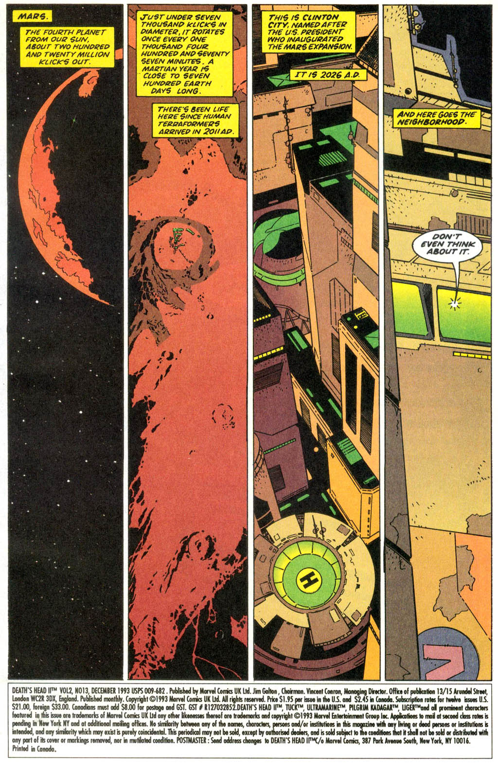 Read online Death's Head II (vol. 2) comic -  Issue #13 - 2