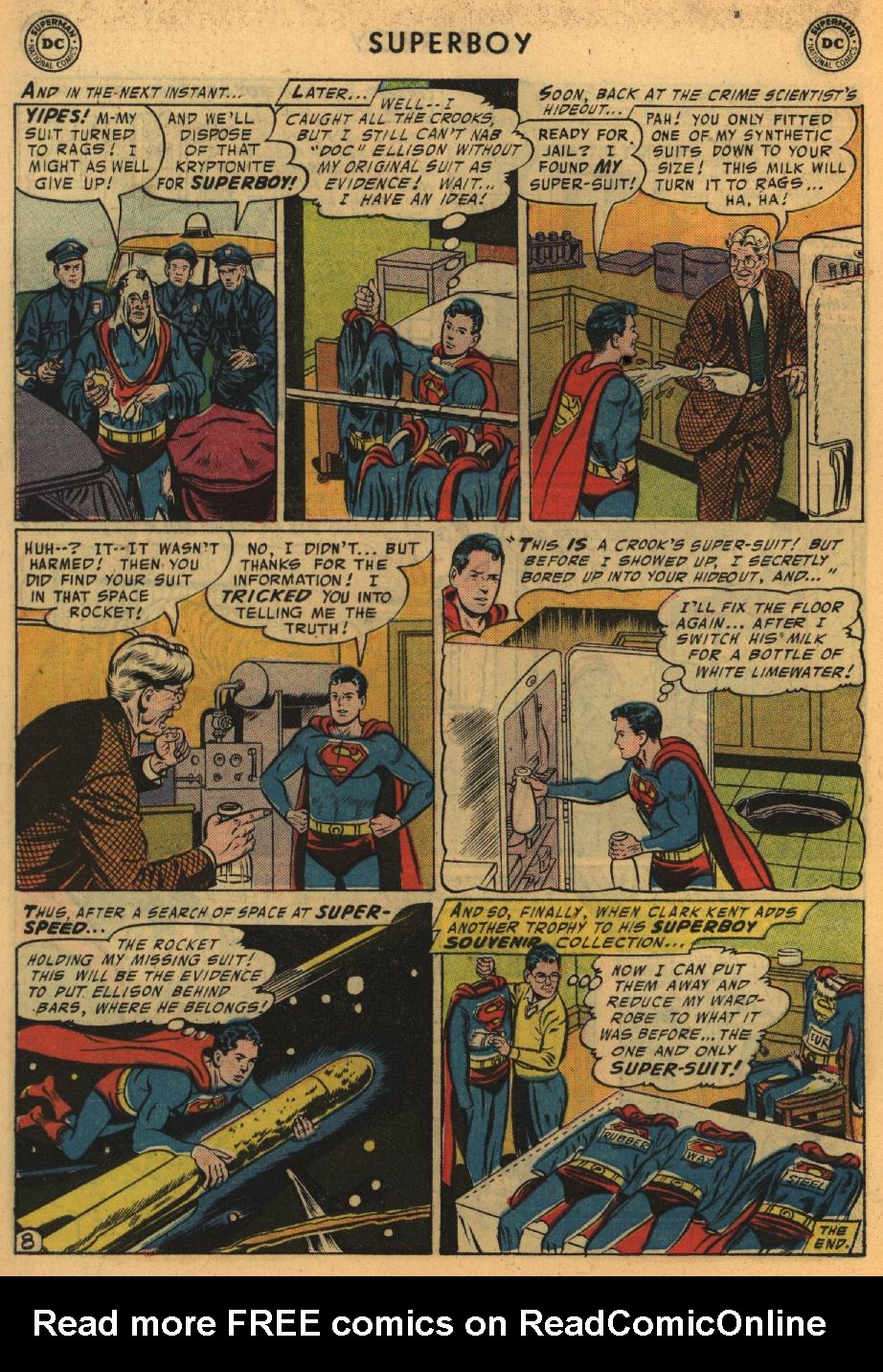 Read online Superboy (1949) comic -  Issue #54 - 9