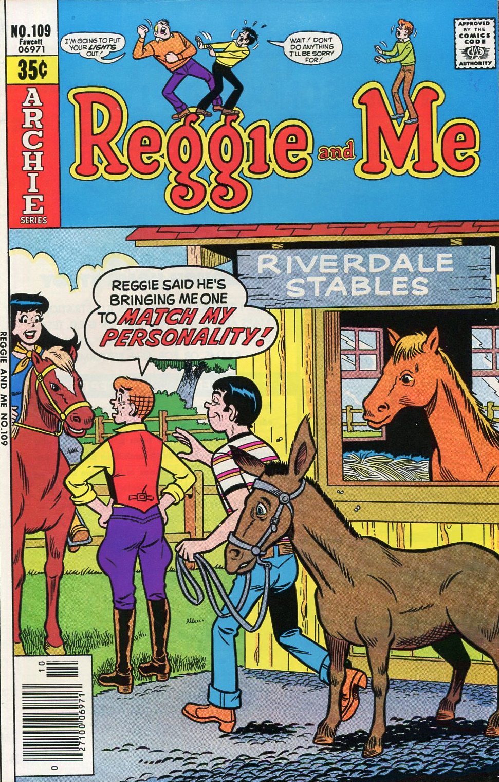 Read online Reggie and Me (1966) comic -  Issue #109 - 1