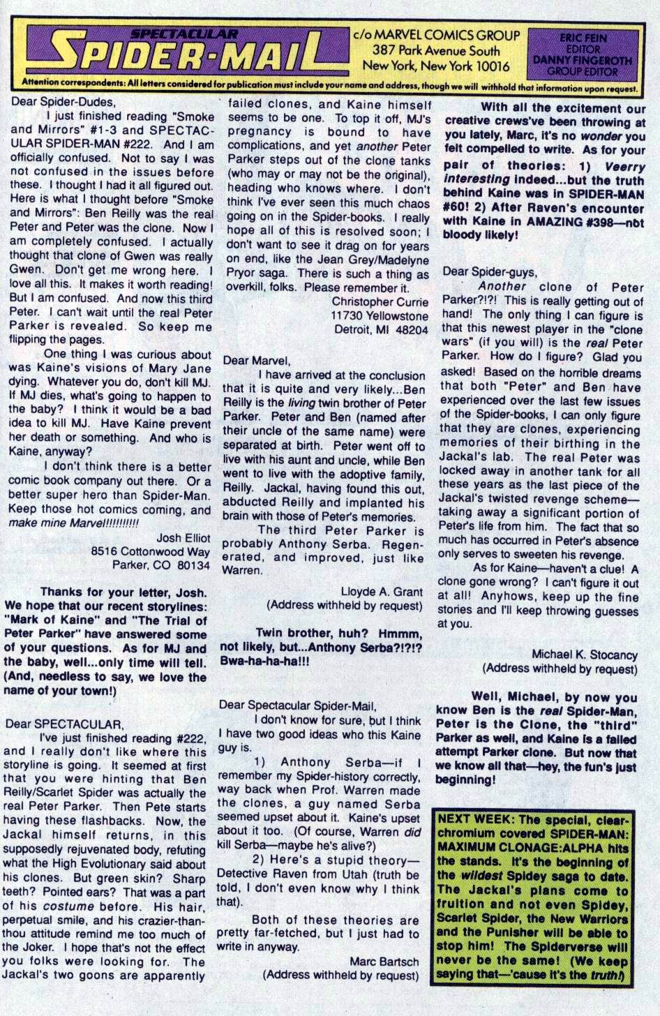 Read online The Spectacular Spider-Man (1976) comic -  Issue #226 - 24