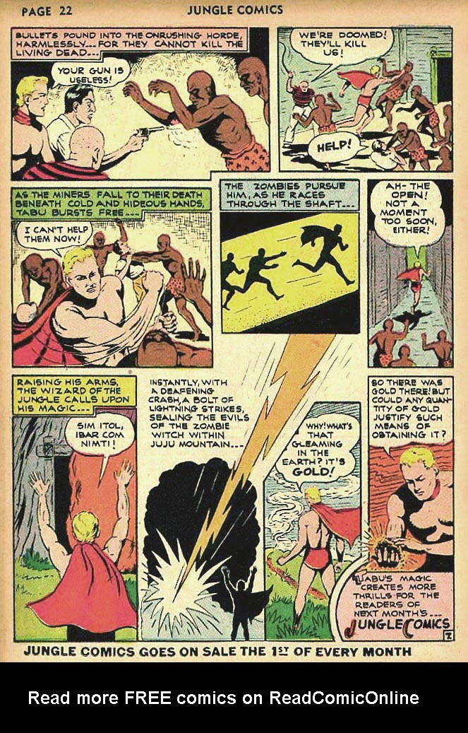 Read online Jungle Comics comic -  Issue #24 - 24