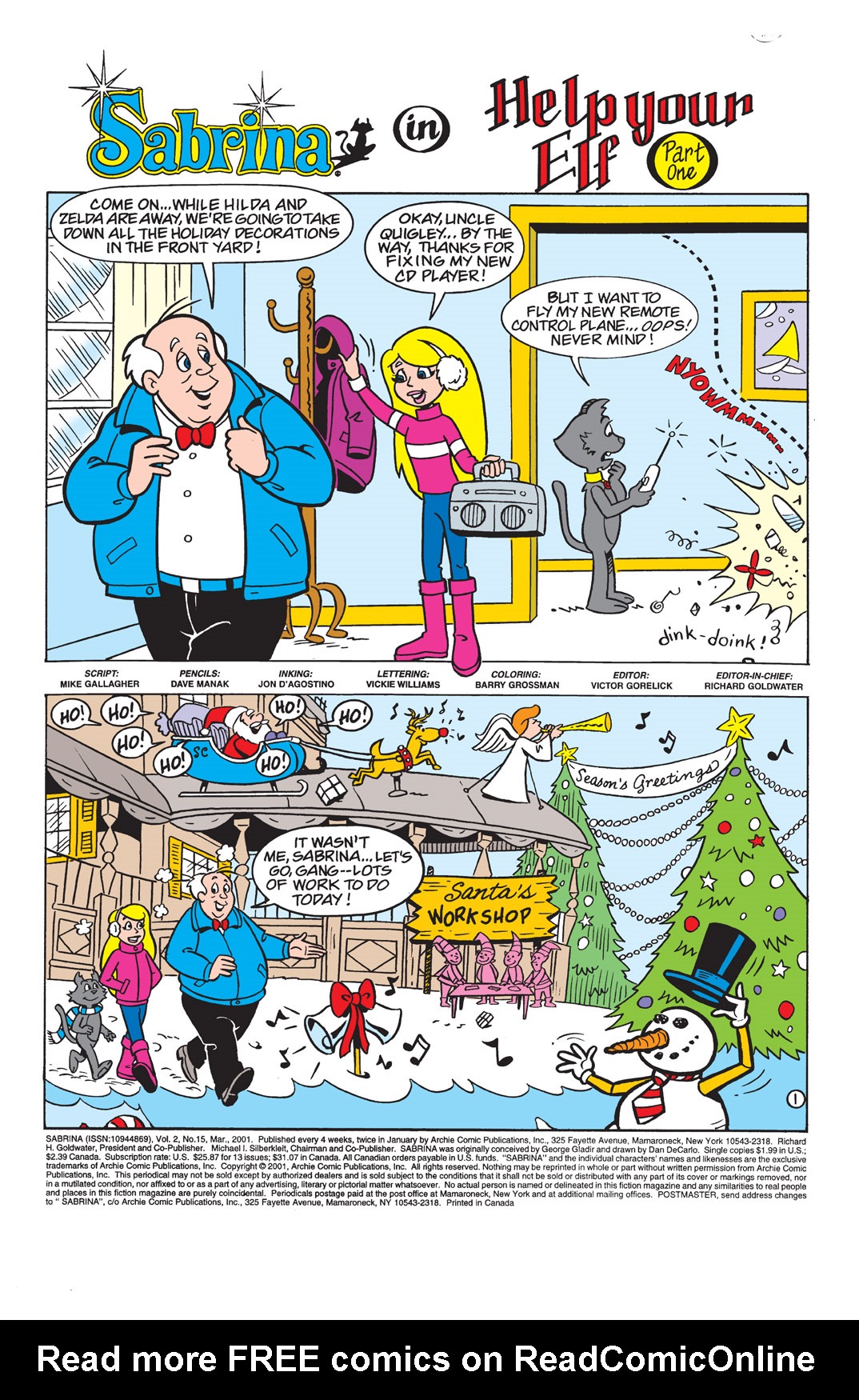 Read online Sabrina the Teenage Witch (2000) comic -  Issue #15 - 2