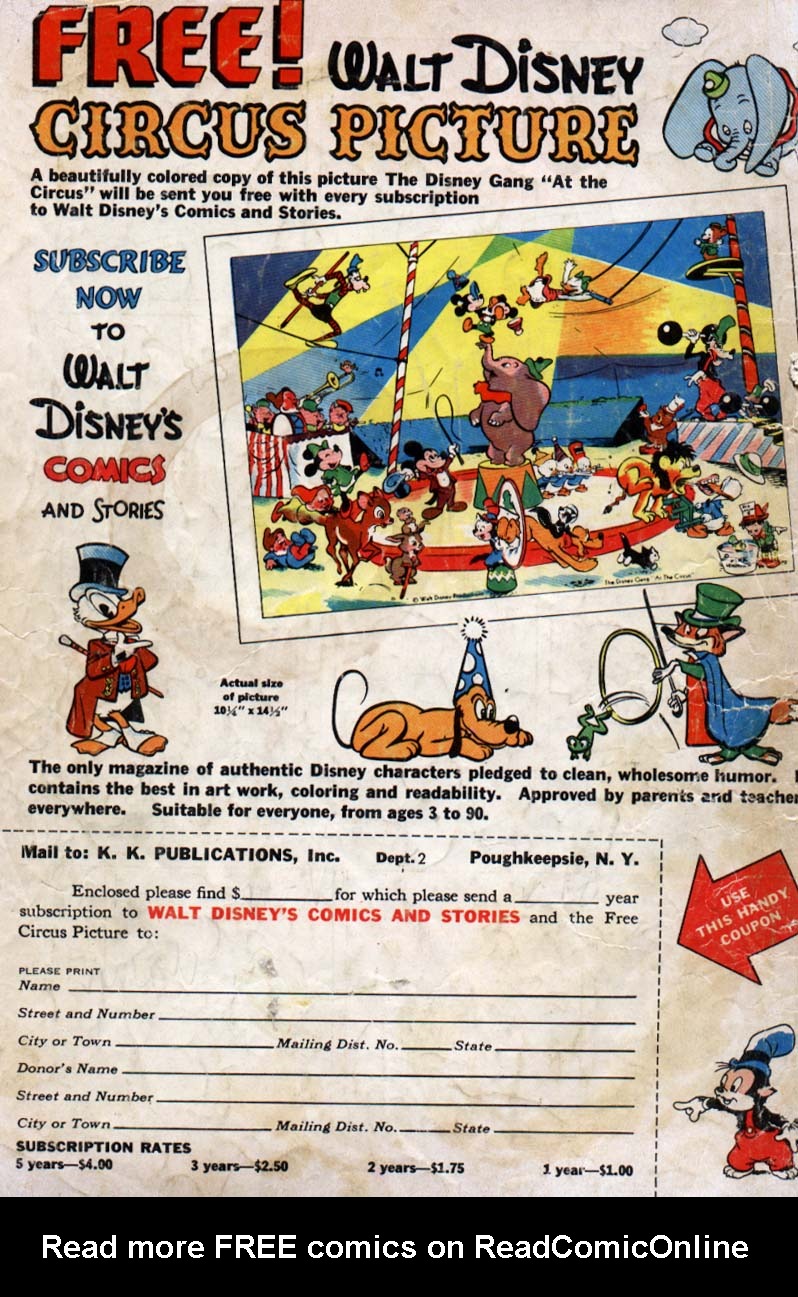 Read online Walt Disney's Comics and Stories comic -  Issue #125 - 52