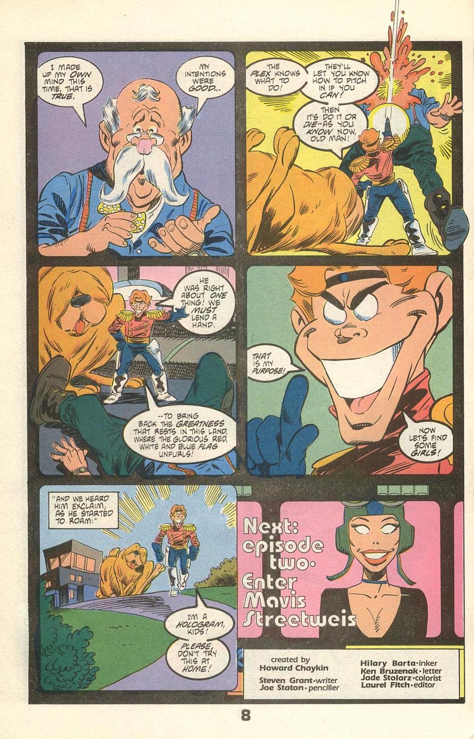 Read online American Flagg! comic -  Issue #31 - 34