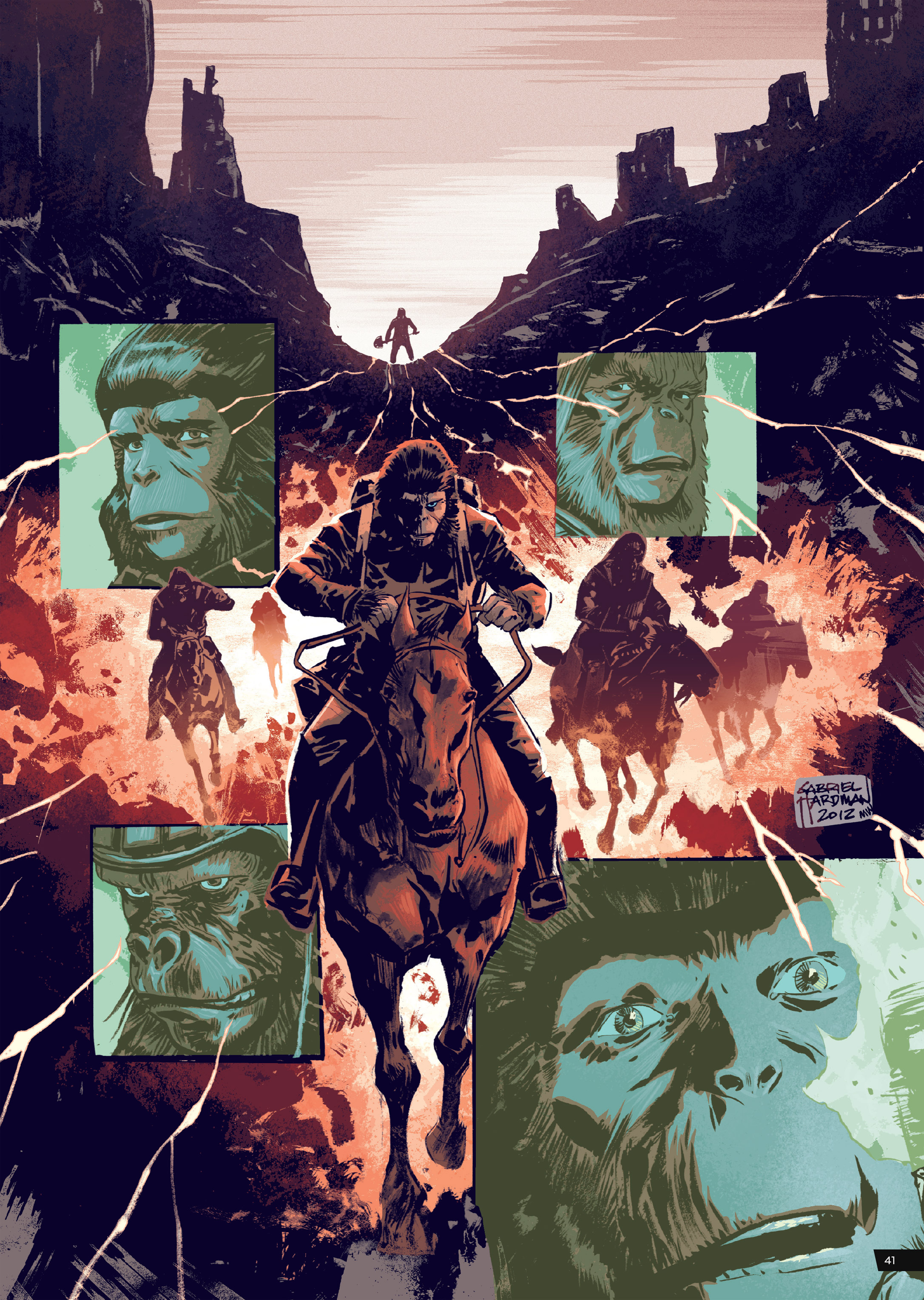 Read online Planet of the Apes Artist Tribute comic -  Issue # TPB - 41
