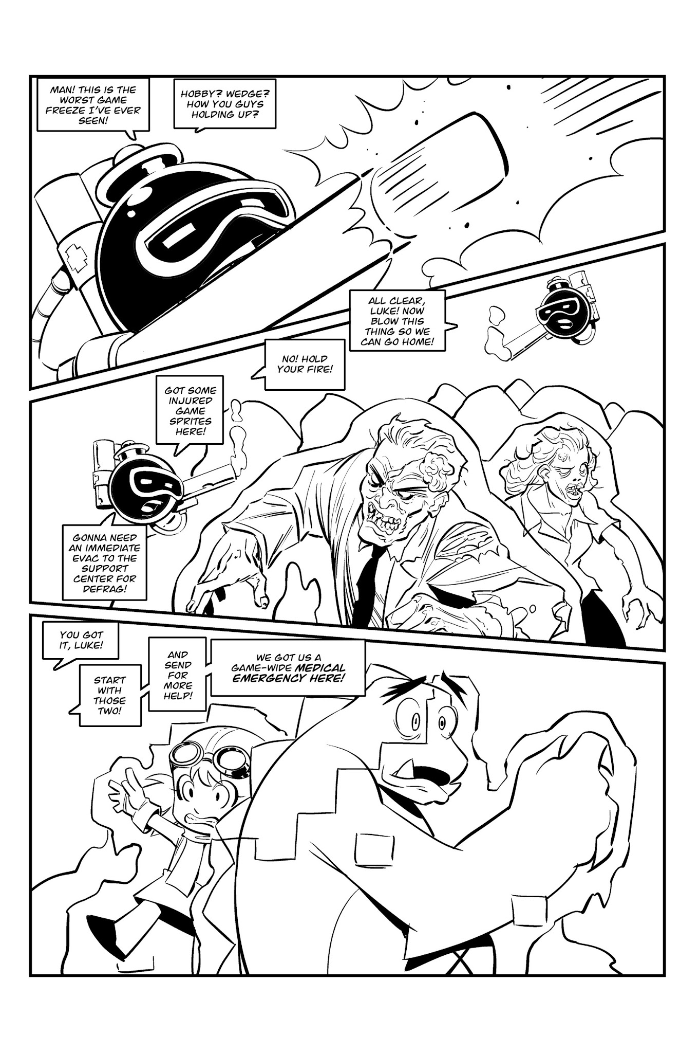 Read online 32-Bit Zombie comic -  Issue # Full - 9