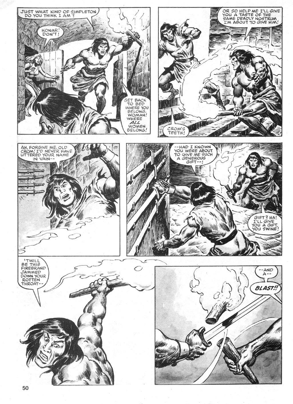 Read online The Savage Sword Of Conan comic -  Issue #93 - 50