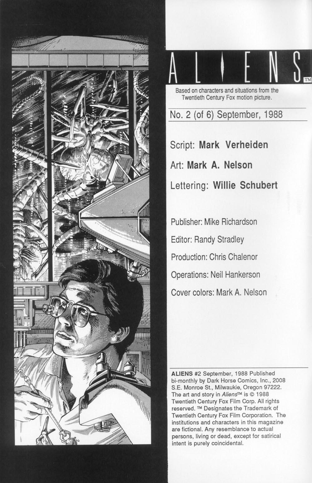 Read online Aliens (1988) comic -  Issue #2 - 2