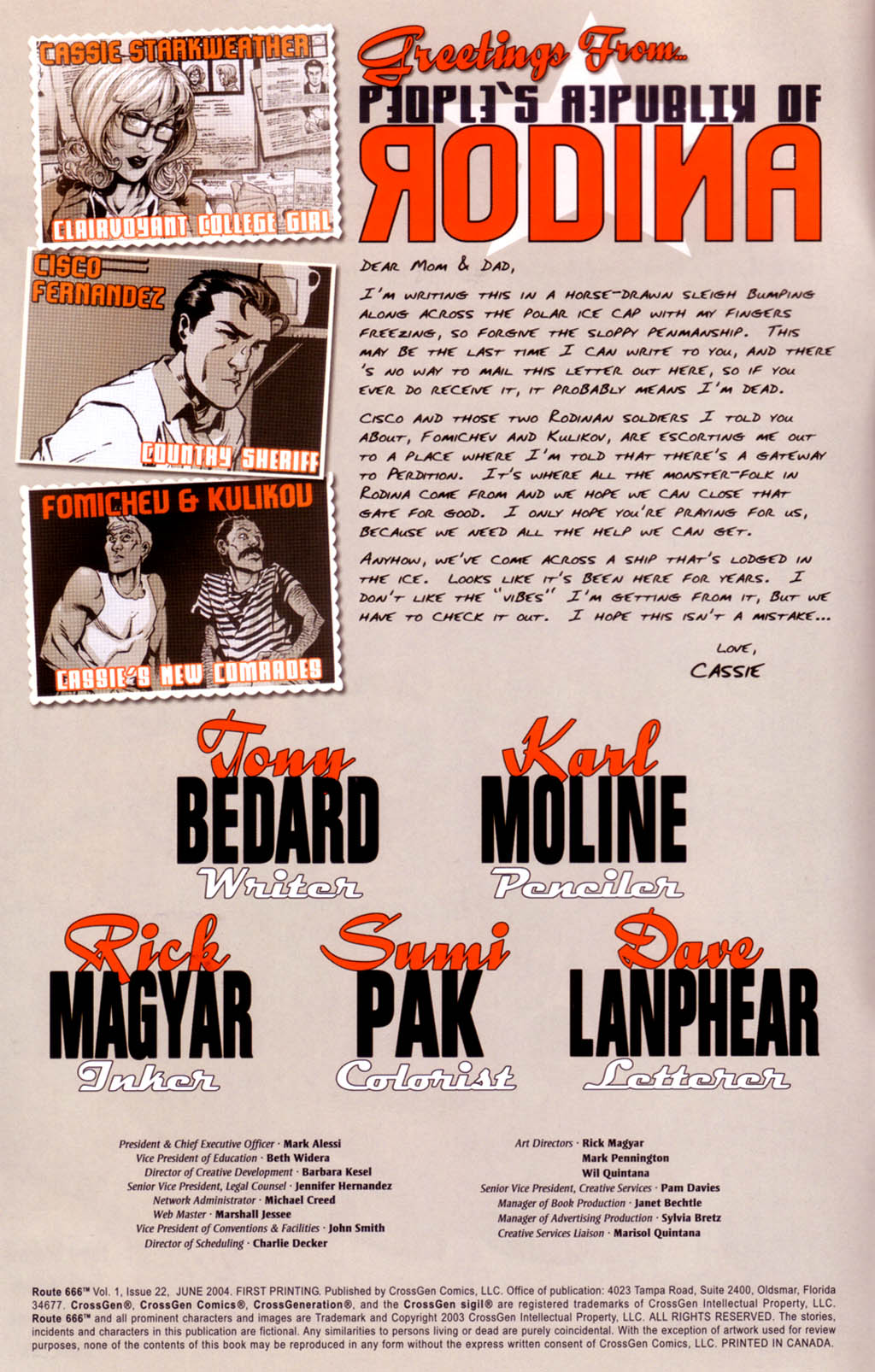 Read online Route 666 comic -  Issue #22 - 2